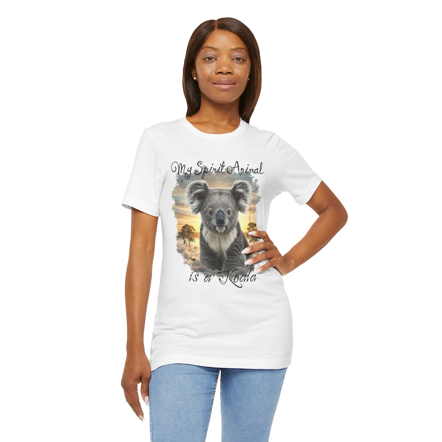 'My Spirit Animal is a Koala' Unisex Jersey Tee - Nature Lover's Gift - Beautiful Aussie Shirt - Schmartypants