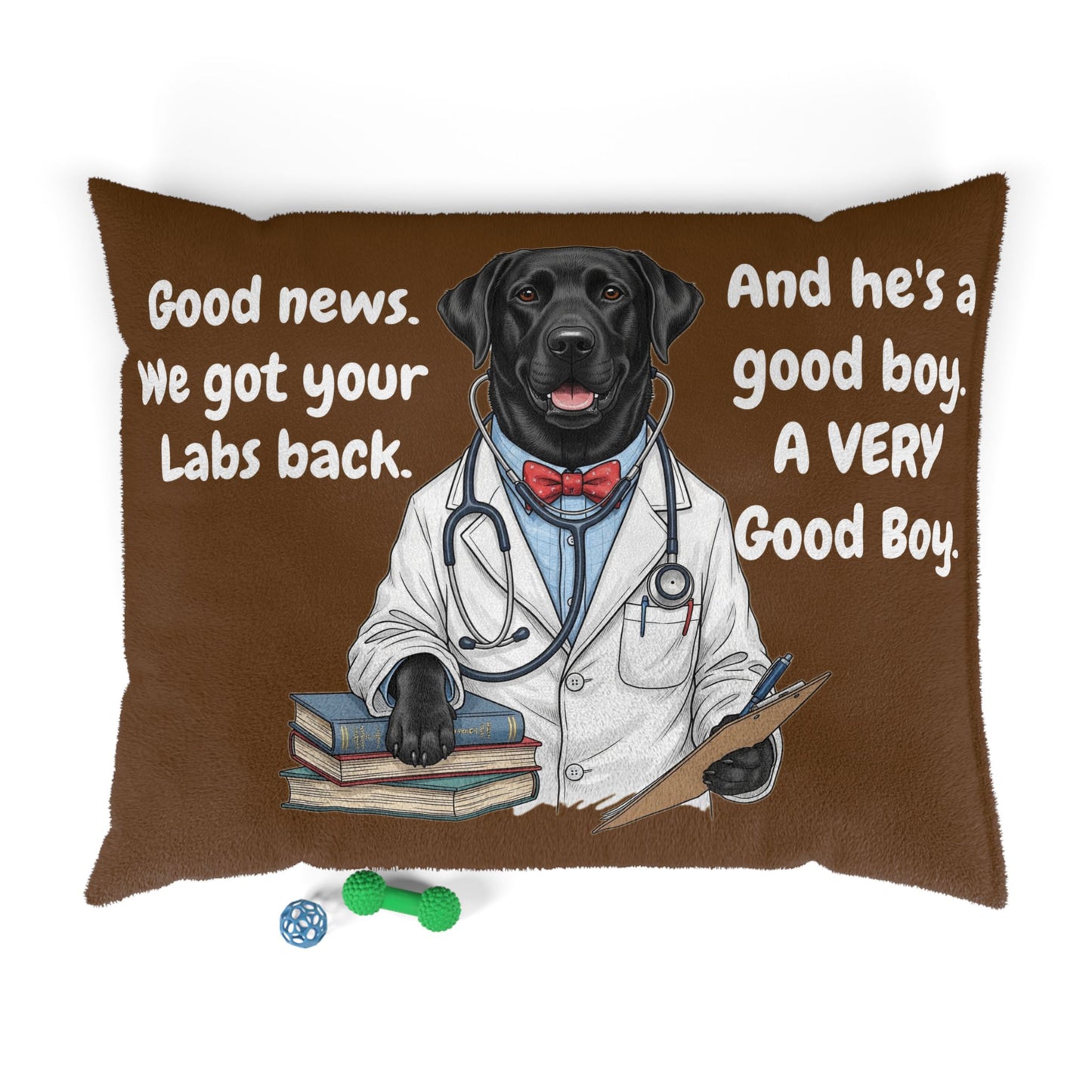 Black Lab Pet Bed - Perfect for Dog Lovers, Cute Good Boy Dog Decor, Pet Accessories, Animal Gift, Cozy Pet Sleeping