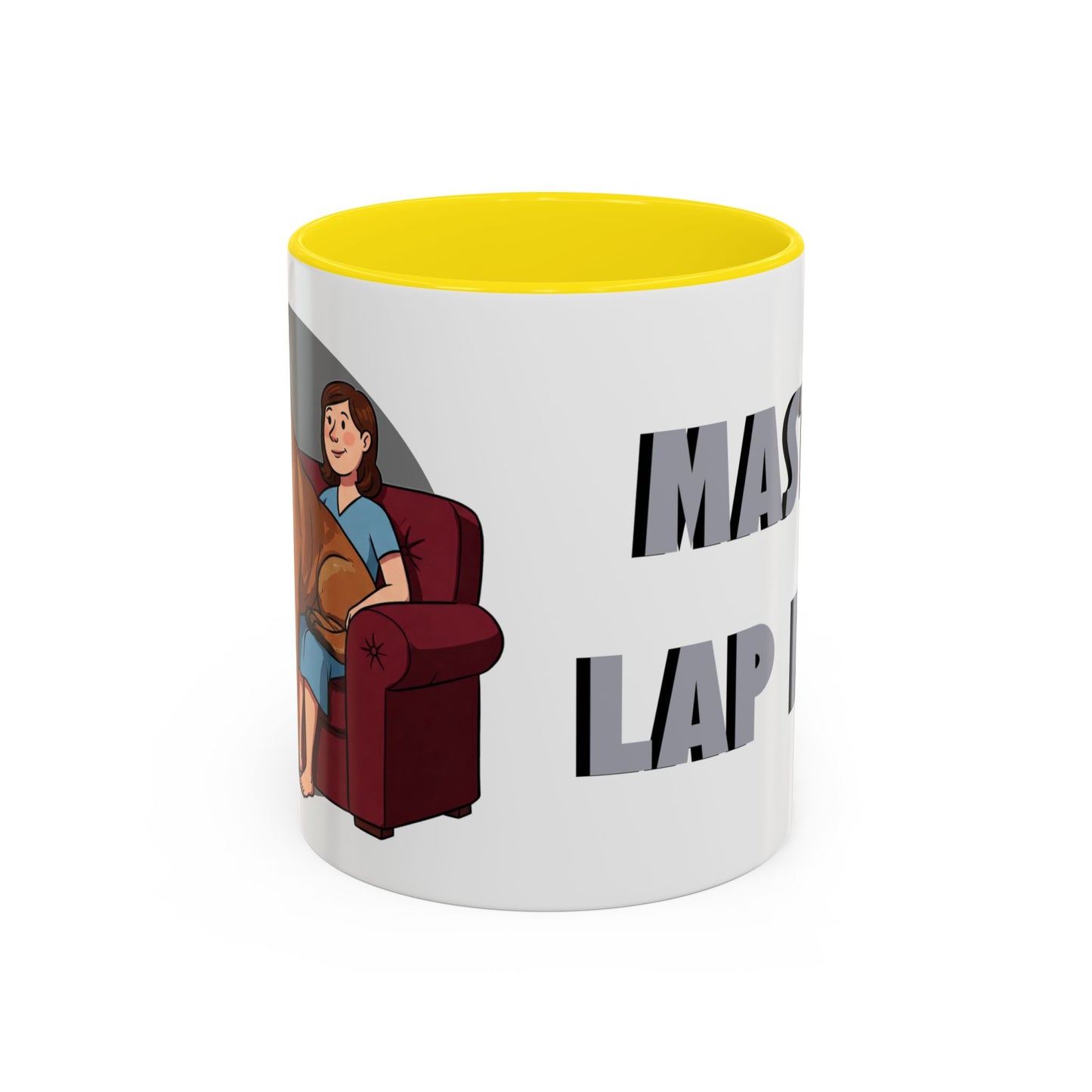 Mastiff Lap Dog Accent Coffee Mug - Perfect Funny Gift for Dog Lovers, Mastiff Breeders - Schmartypants