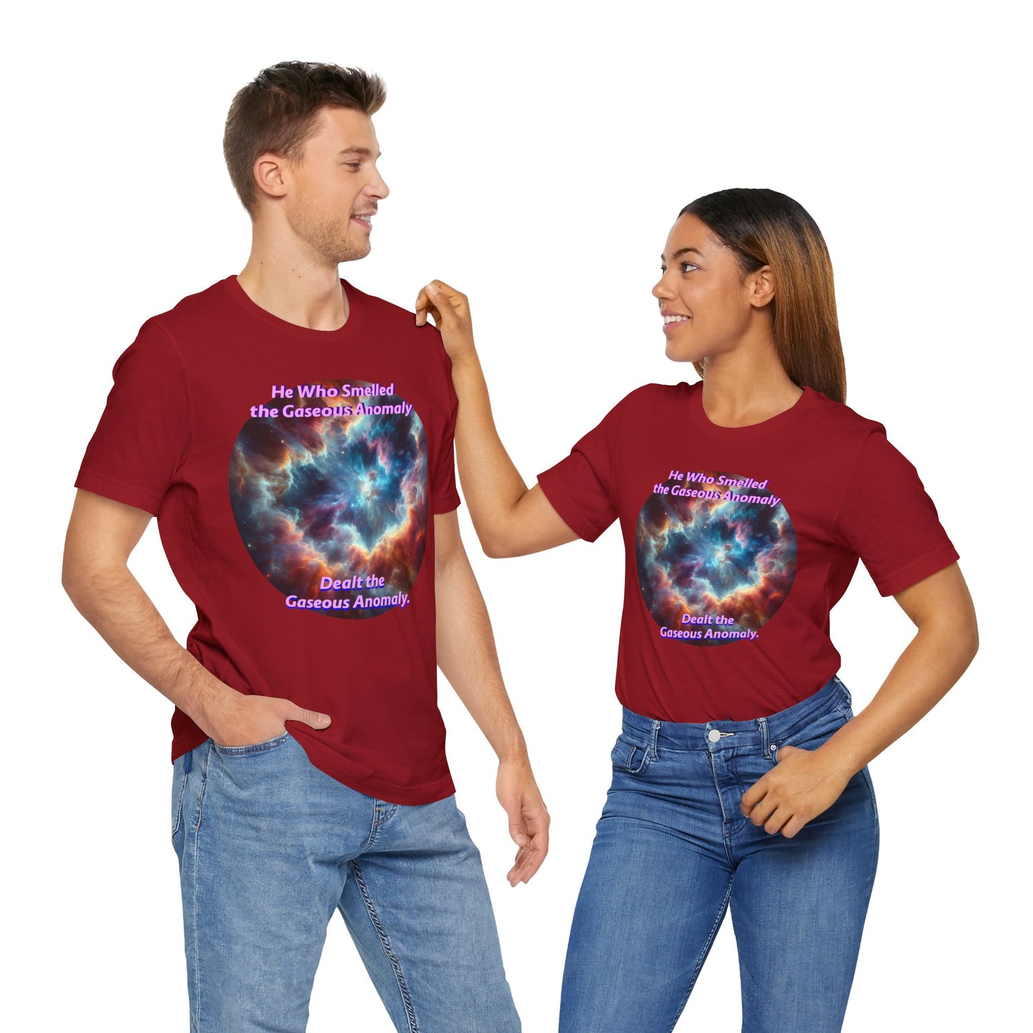 Hilarious Gaseous Anomaly Tee - Unisex Jersey Short Sleeve T-Shirt - Science Fiction Lovers - Star Trek Fans - Schmartypants