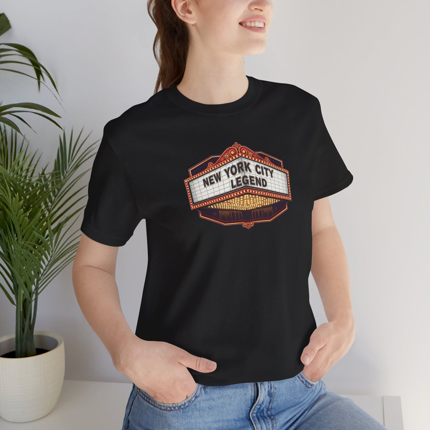 New York City Legend Unisex Jersey T-Shirt, NYC Nightlife Fashion Tee