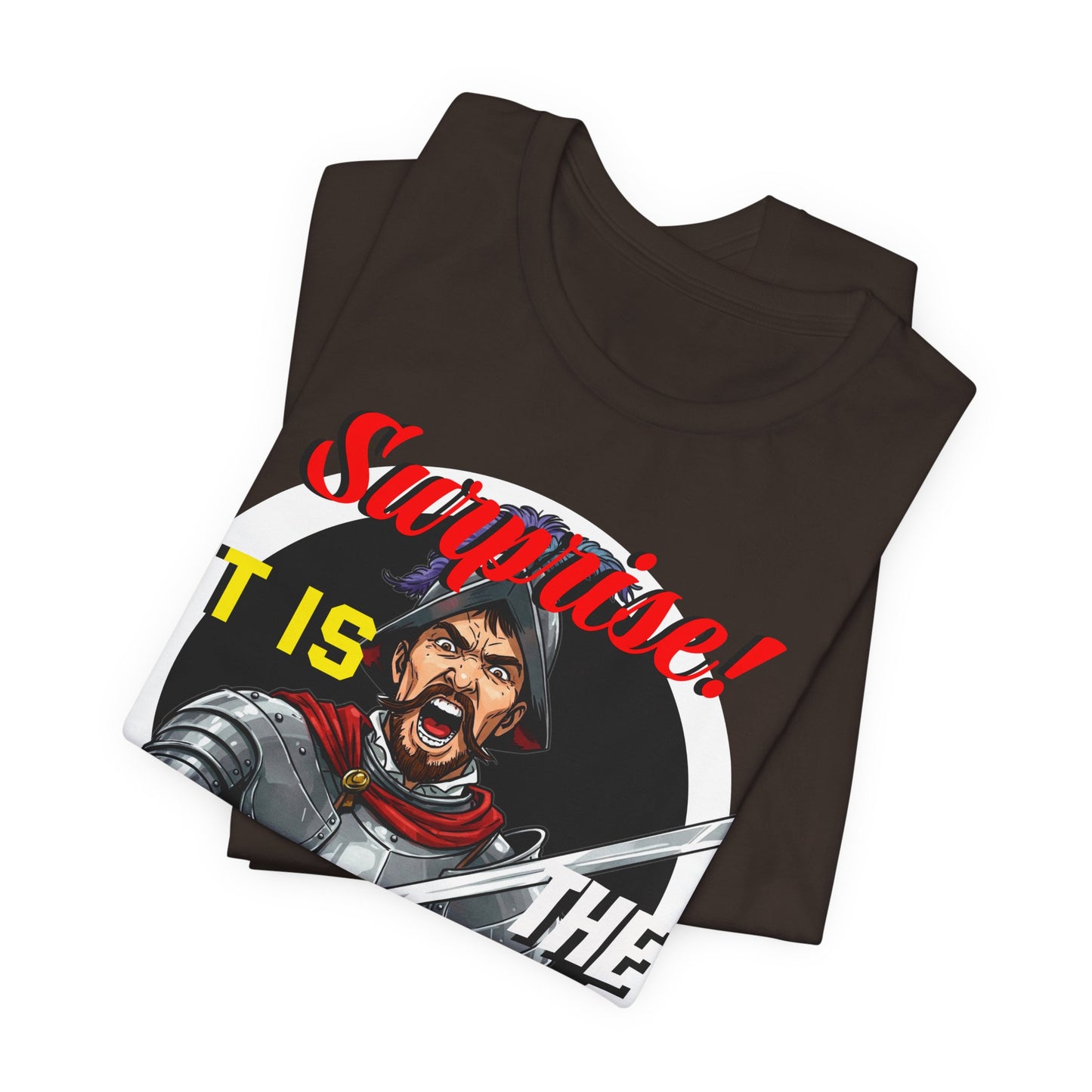 Hilarious Spanish Inquisition T-Shirt, British Humor Tee, Unisex Short Sleeve, Ideal for Parties, Gifts, Comedy Lovers
