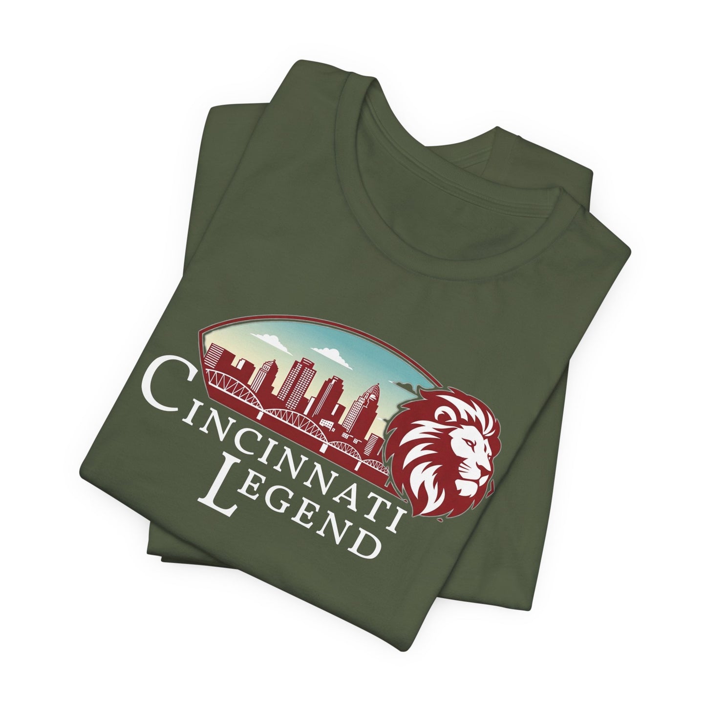 Cincinnati Legend Unisex Tee | Casual Graphic Shirt, Gift for Sports Fans, Urban Style Apparel, Festival Outfit, Souvenir Wear