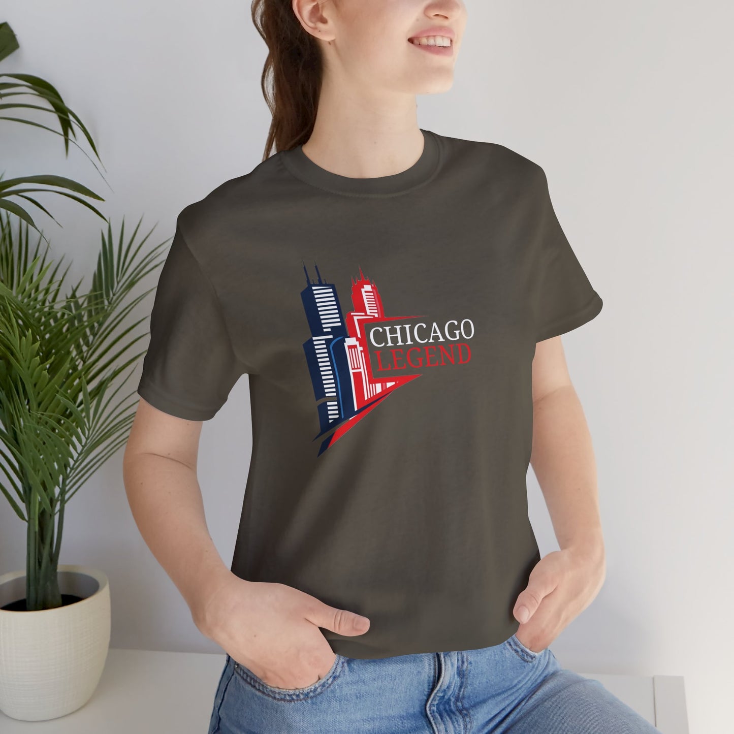 Classic Chicago Legend Graphic Unisex T-Shirt, Chicago Gift, City Pride Apparel, Urban Style Shirt, Travel Souvenir Tee