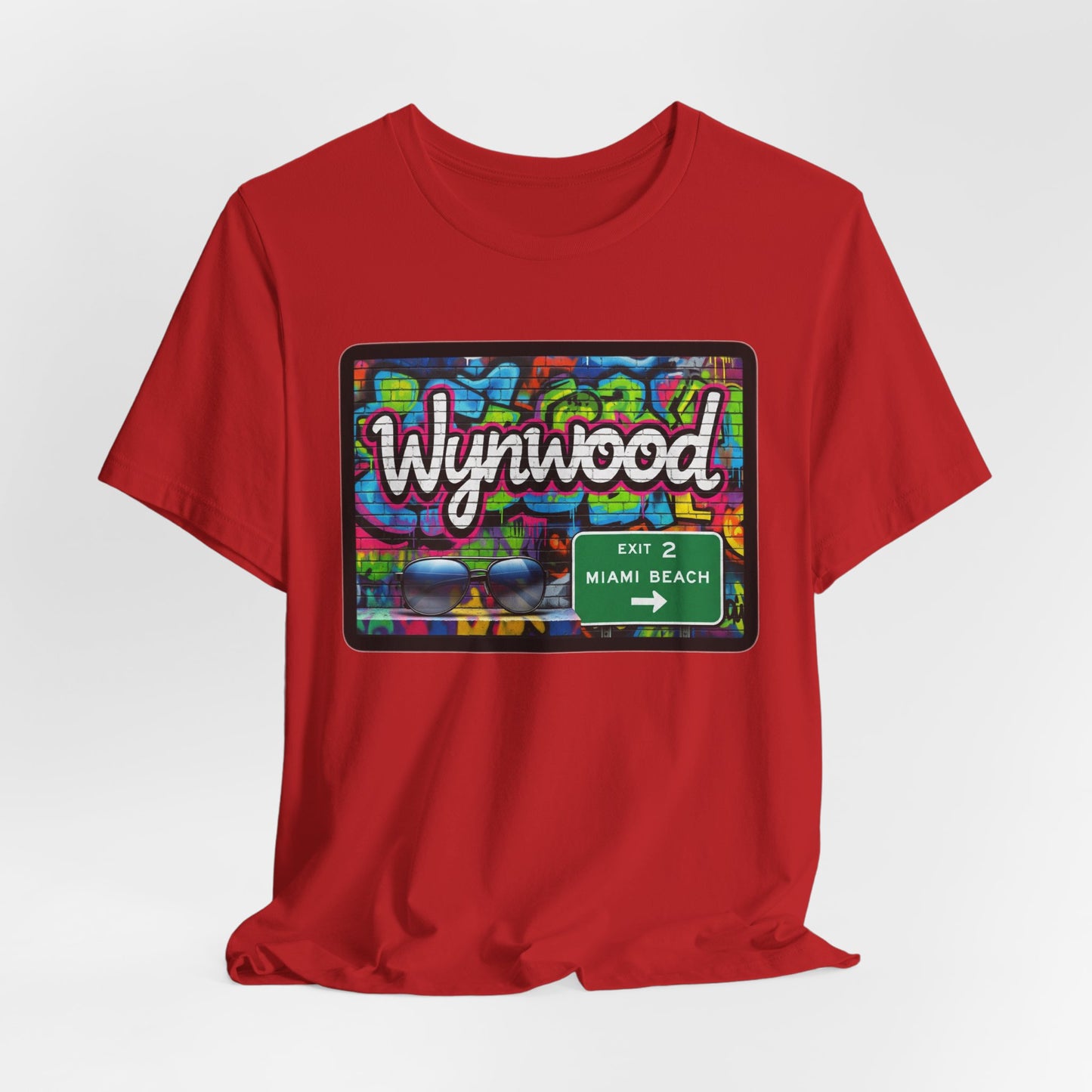 Wynwood Art Scene Tee, Unisex Graphic T-Shirt, Miami Beach Gift, Street Art Apparel, Casual Wear, Travel Inspiration