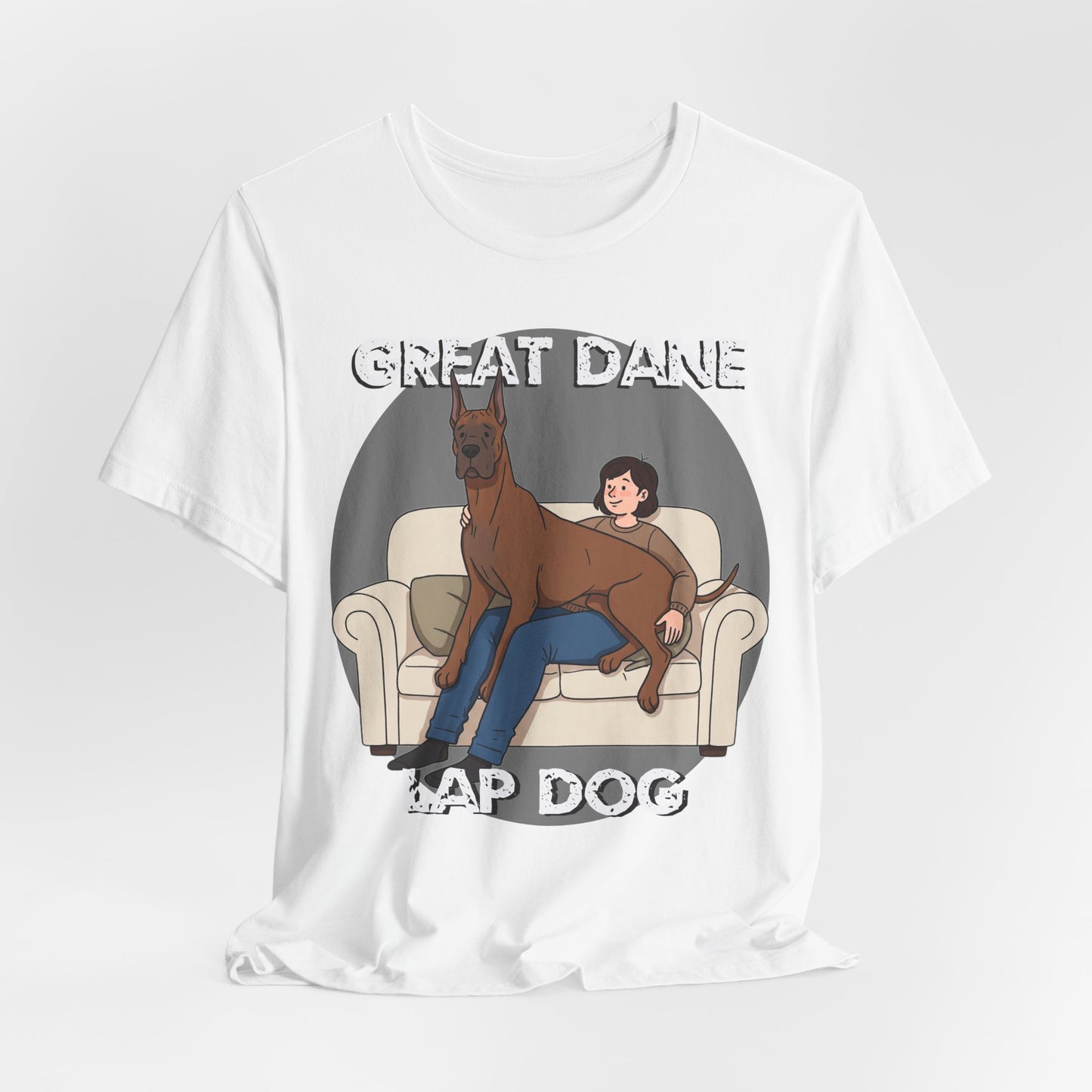 Great Dane Lap Dog Unisex Jersey Tee - Funny Perfect Gift for Dog Lovers - Schmartypants