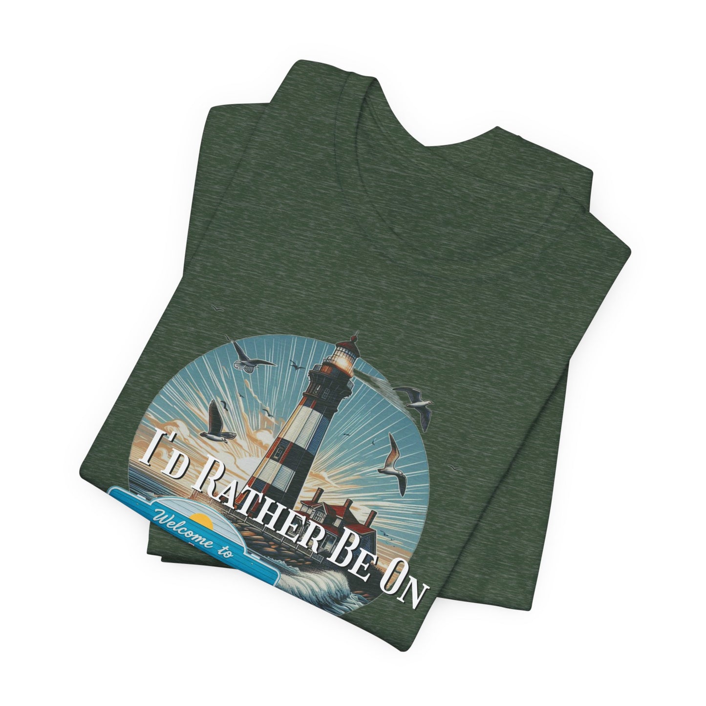 Tybee Island Georgia Unisex Jersey Tee, Laid-Back Beach Lighthouse Shirt, Island Lifestyle Apparel, Coastal Vacation Souvenir Top, Beach