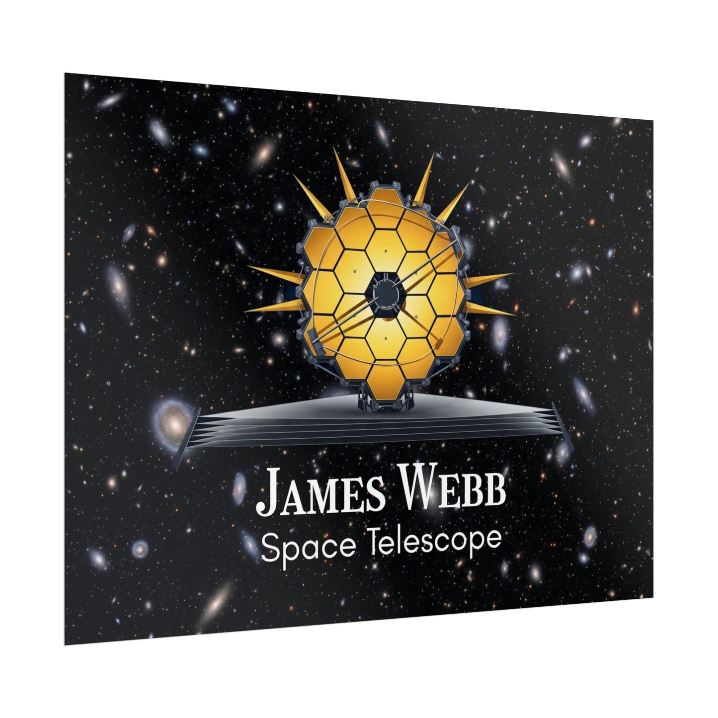 James Webb Space Telescope Rolled Poster, Astronomy Decor, Space Lover Gift, Educational Wall Art, Science Poster, Astronaut Room Decor