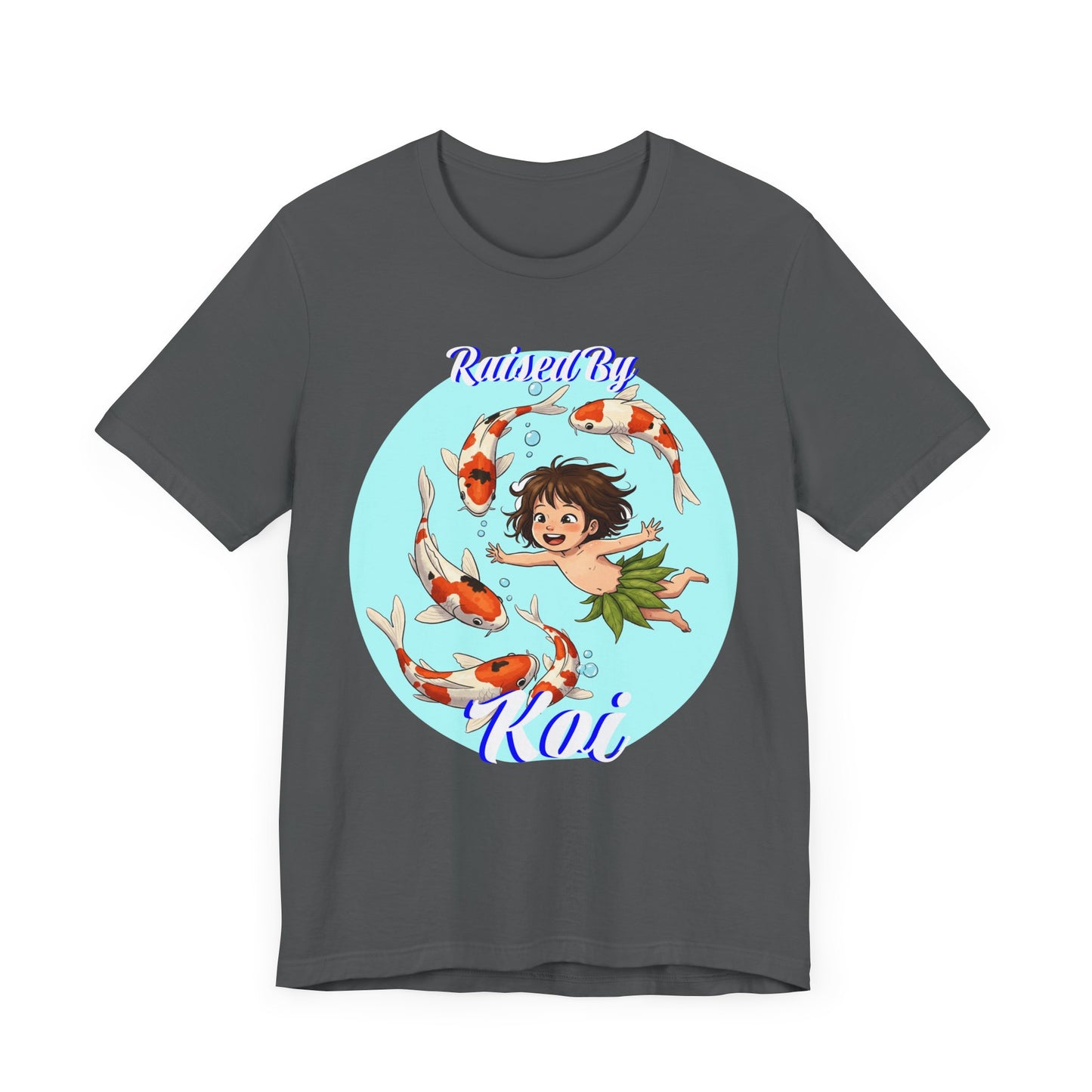 Koi Fish Art Tee, Playful Graphic Shirt, Unisex Summer T-Shirt, Anime Inspired Apparel, Fun Gift for Kids and Teens - Schmartypants