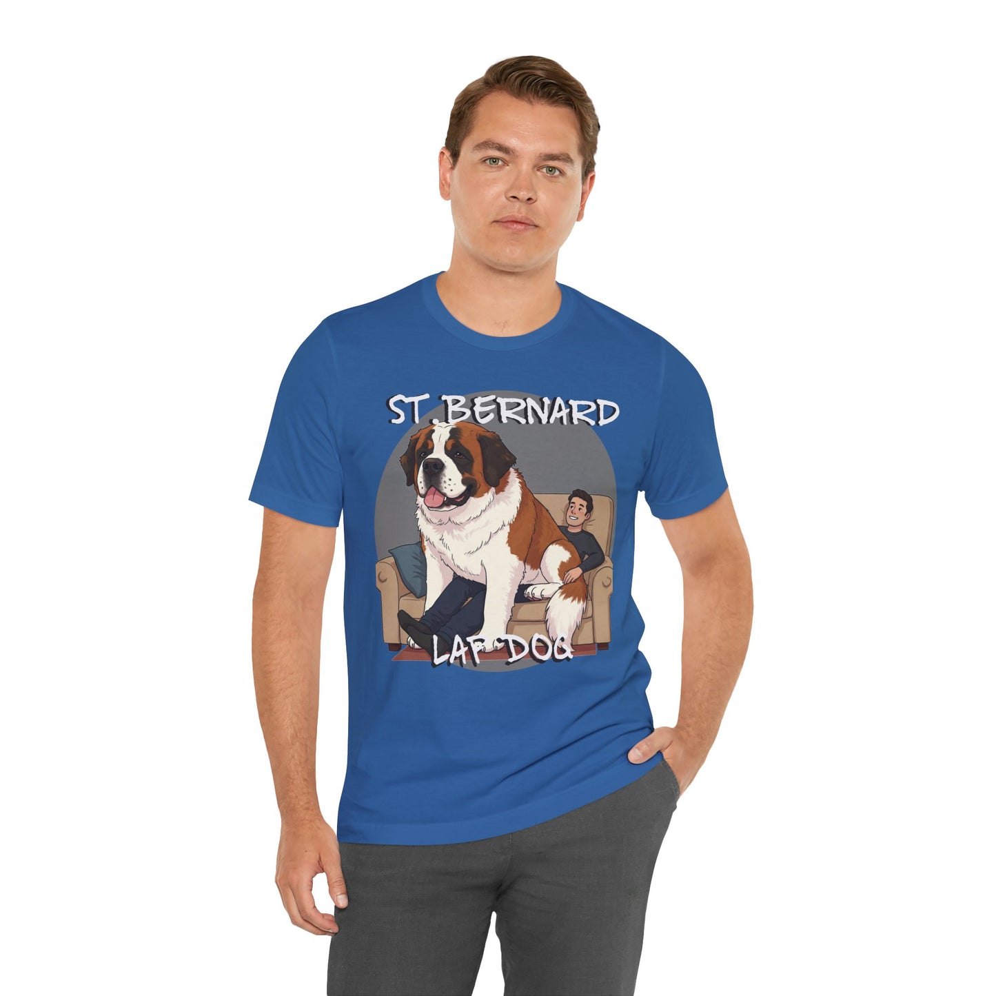 St. Bernard Funny Dog Tee - Unisex Jersey Short Sleeve T-Shirt - Schmartypants