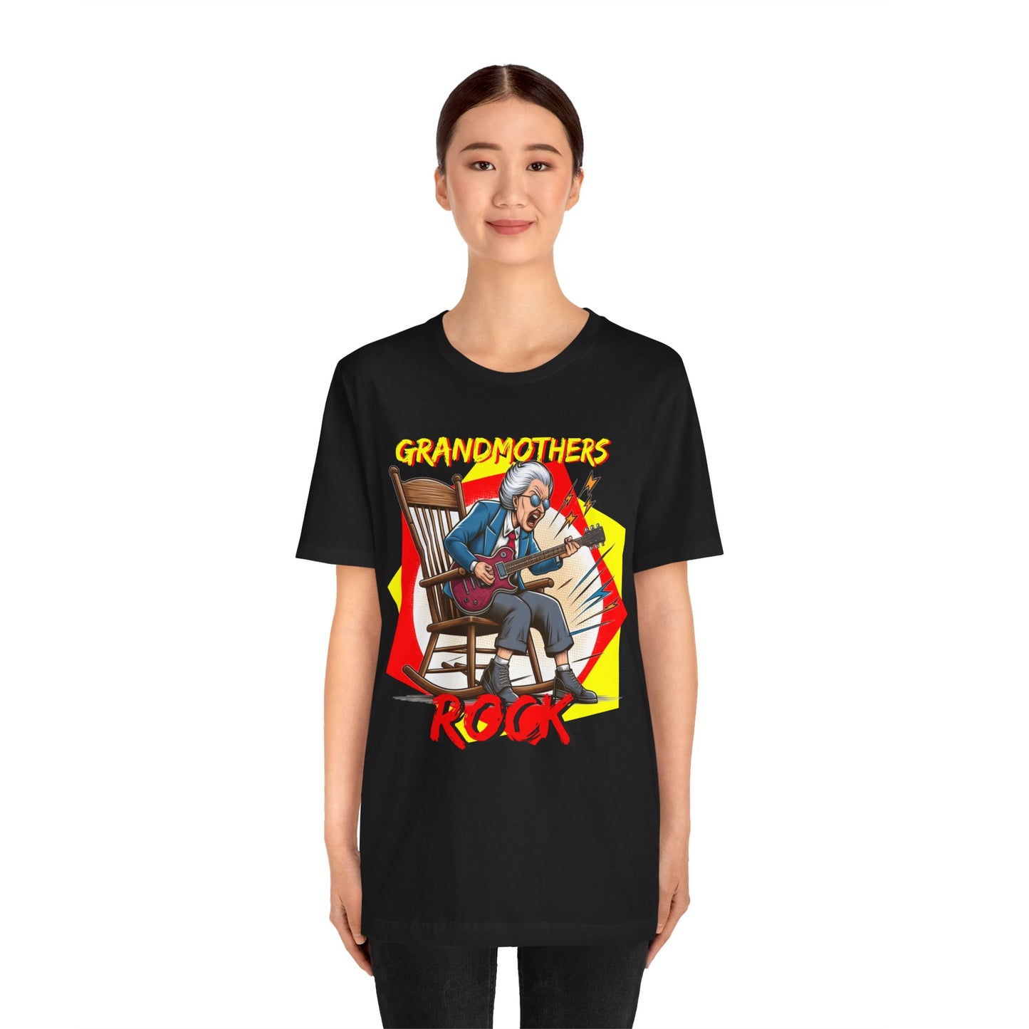 'Grandmothers Rock' Unisex Jersey Short Sleeve Tee - Funny Gift to Show Love for the Special Grandmother in Your Life - Schmartypants