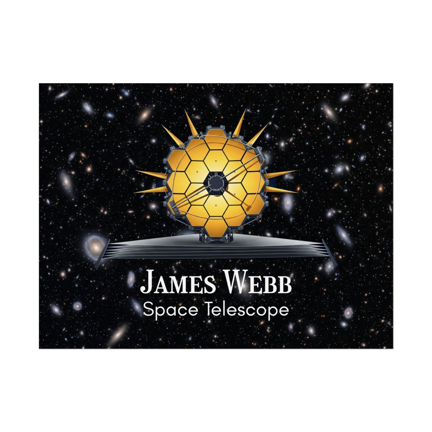 James Webb Space Telescope Rolled Poster, Astronomy Decor, Space Lover Gift, Educational Wall Art, Science Poster, Astronaut Room Decor