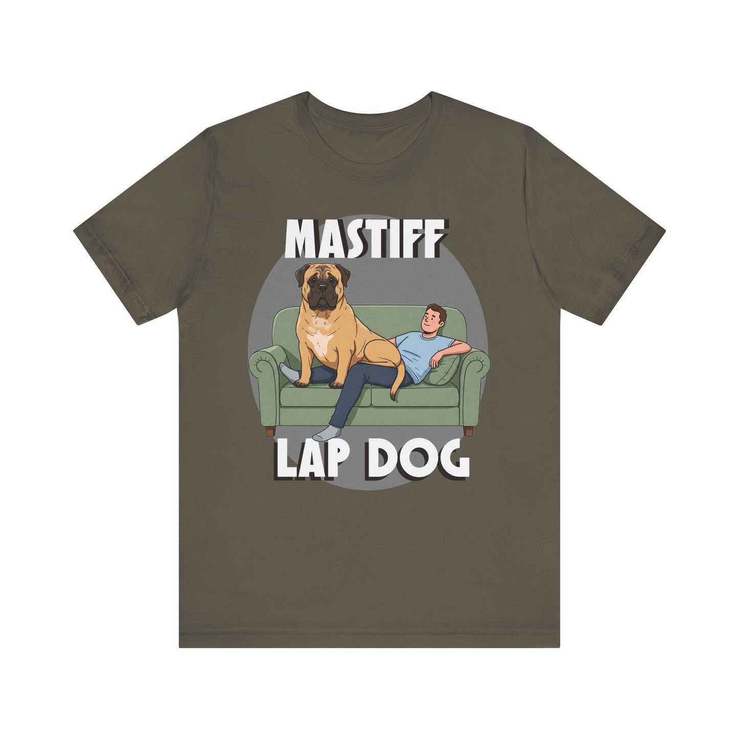 Mastiff Lap Dog Tee | Funny Dog Lover Shirt, Pet Owner Gift, Casual Wear, Birthday Present, Animal Lover Apparel - Schmartypants