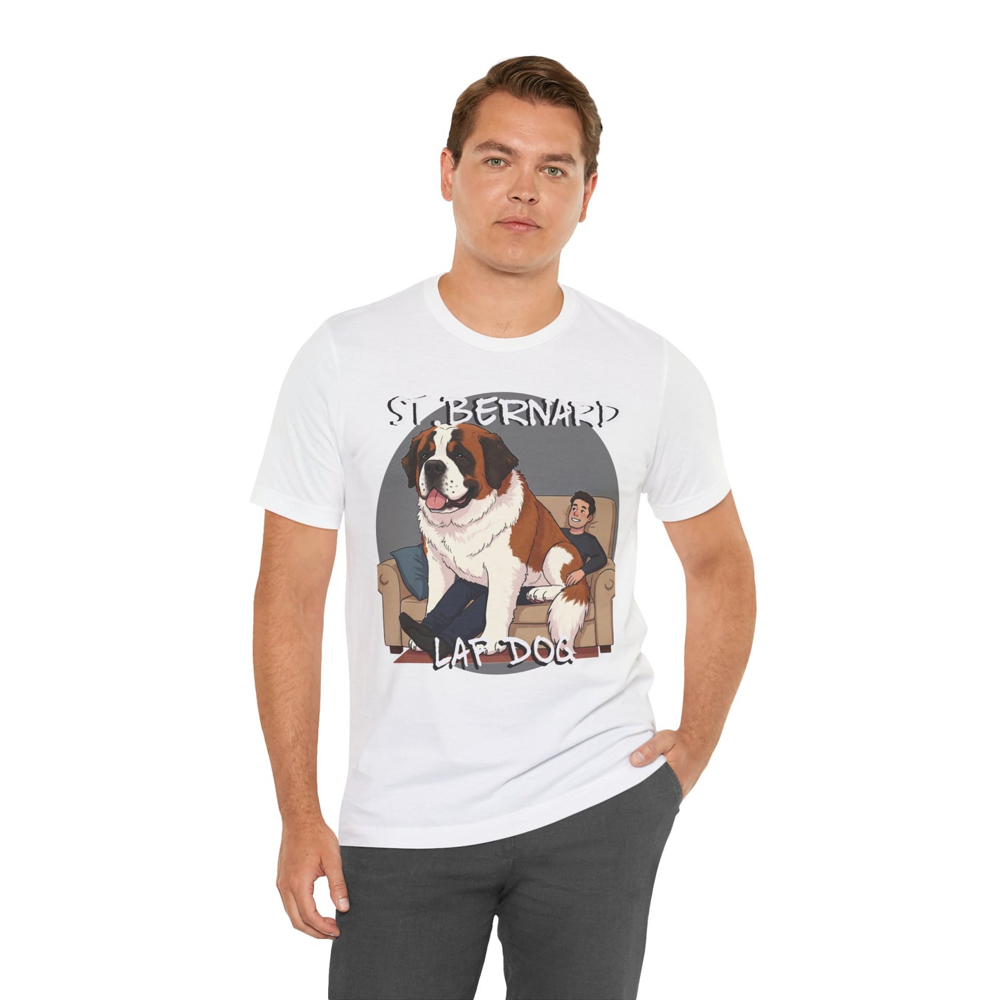 St. Bernard Funny Dog Tee - Unisex Jersey Short Sleeve T-Shirt - Schmartypants