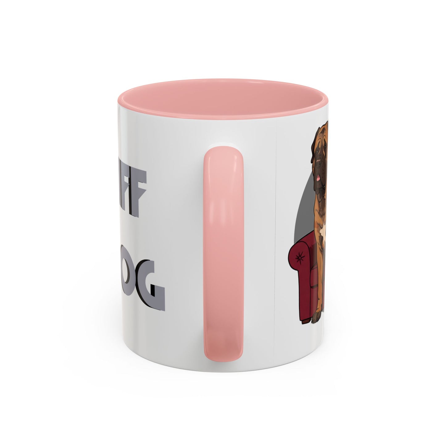 Mastiff Lap Dog Accent Coffee Mug - Perfect Funny Gift for Dog Lovers, Mastiff Breeders - Schmartypants
