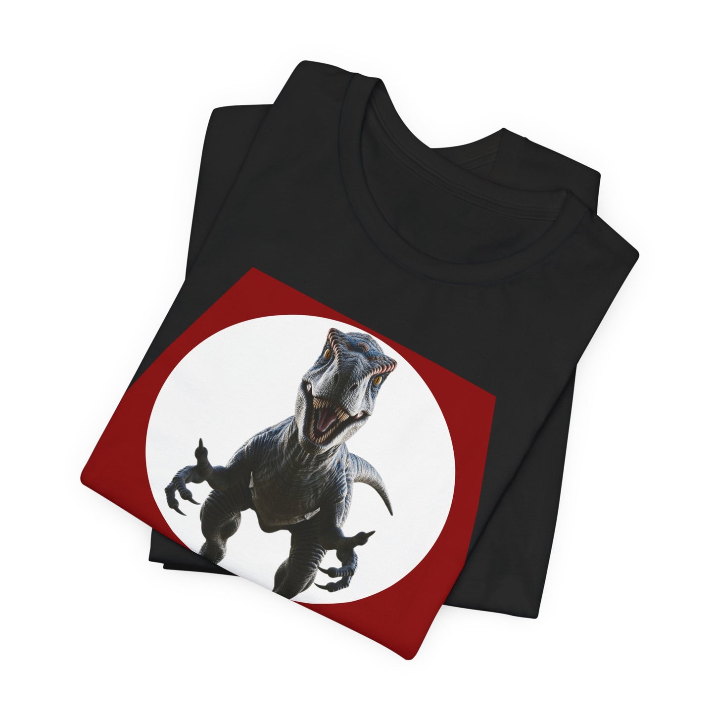 Funny Dinosaur Velociraptor 'Grab a Bite' Graphic Tee - Perfect for Casual Wear, Birthday Gifts, Jurassic Theme Parties, Chefs