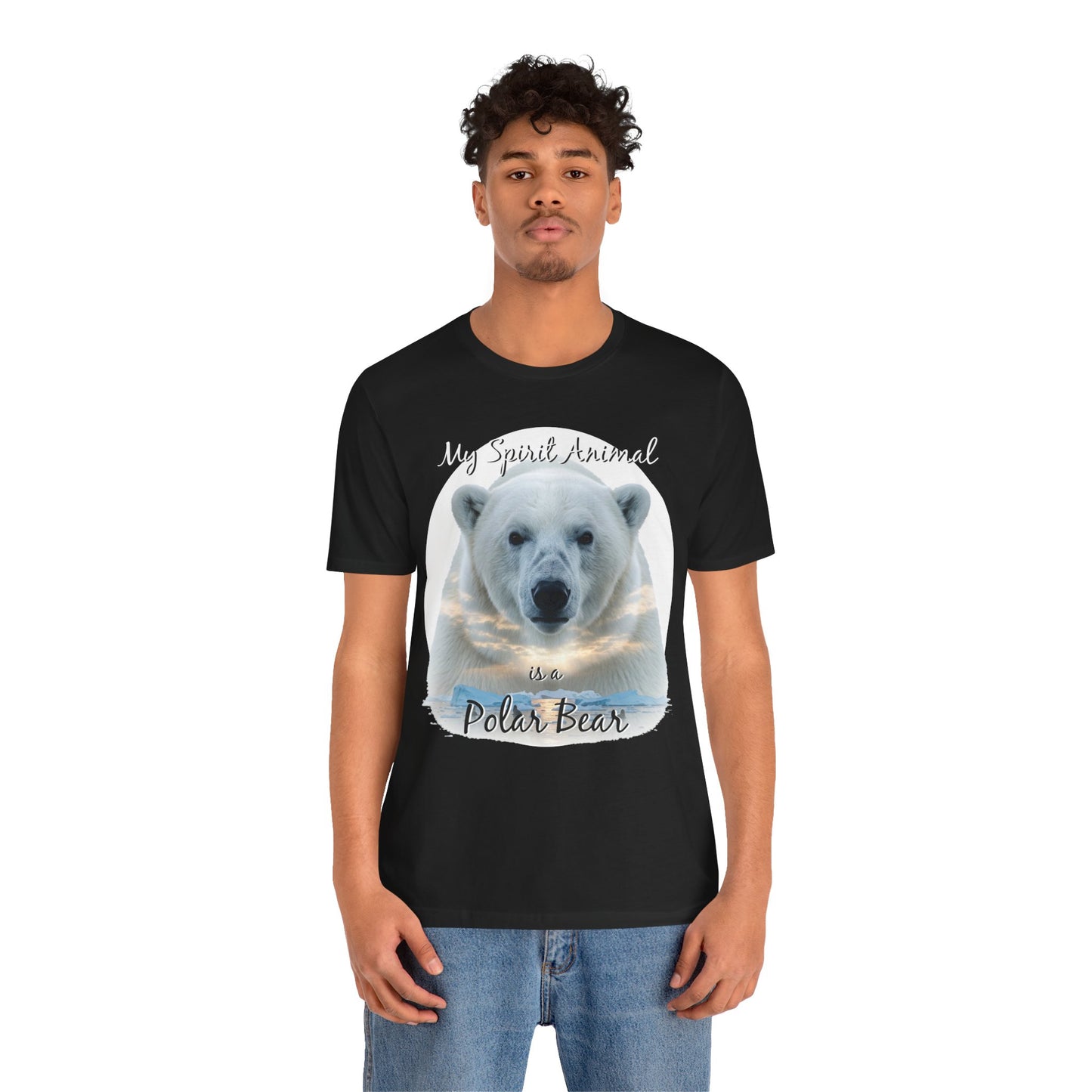 Polar Bear Tee, My Spirit Animal, Wildlife Lover Gift, Alaskan Traveler Shirt, Nature Enthusiast Top, Arctic Wildlife Apparel