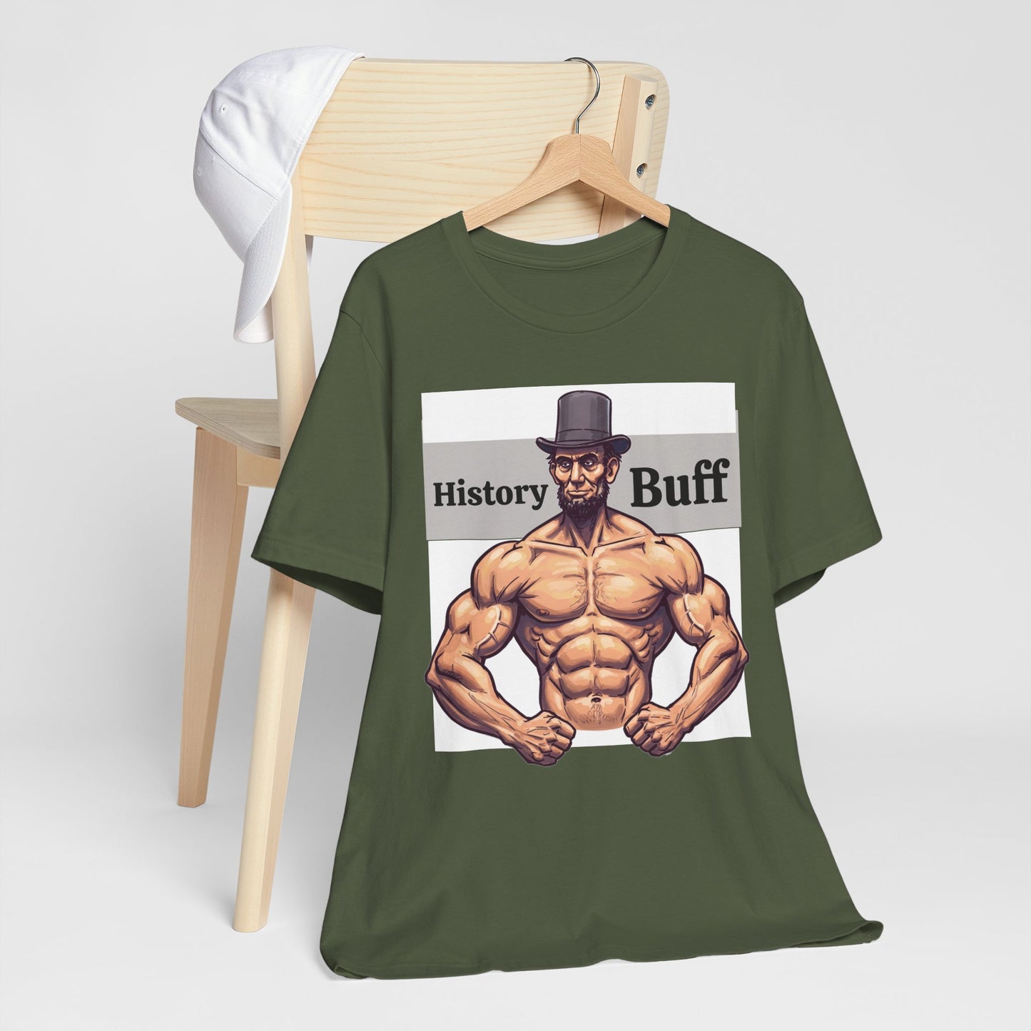 History Buff Unisex Jersey Short Sleeve Tee – Funny, Quirky Tee for History Lovers, Abe Lincoln Gift - Schmartypants
