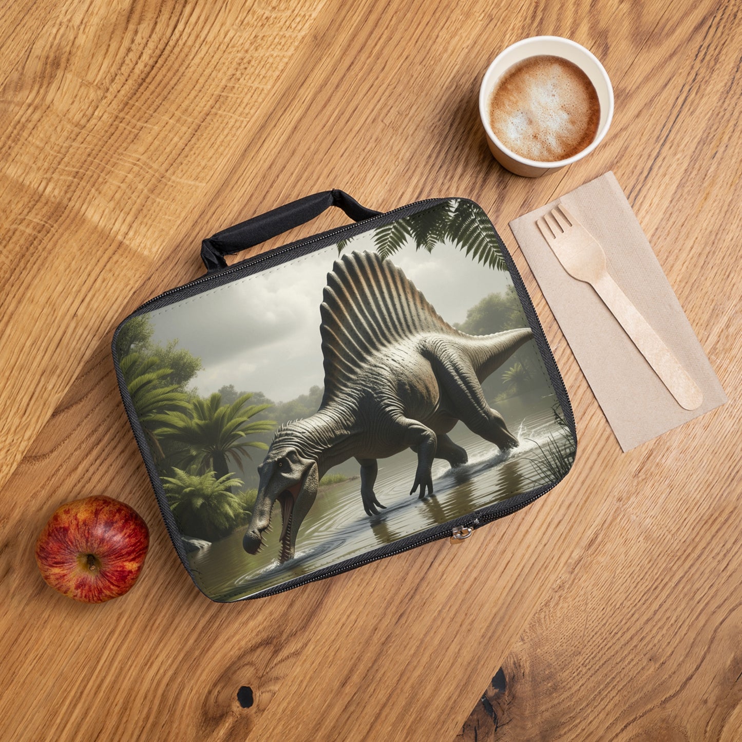 Dinosaur Lunch Bag | Spinosaurus Print | Kids Lunchbox | School Bag | Eco-Friendly Food Container | Fun Lunch Accessories