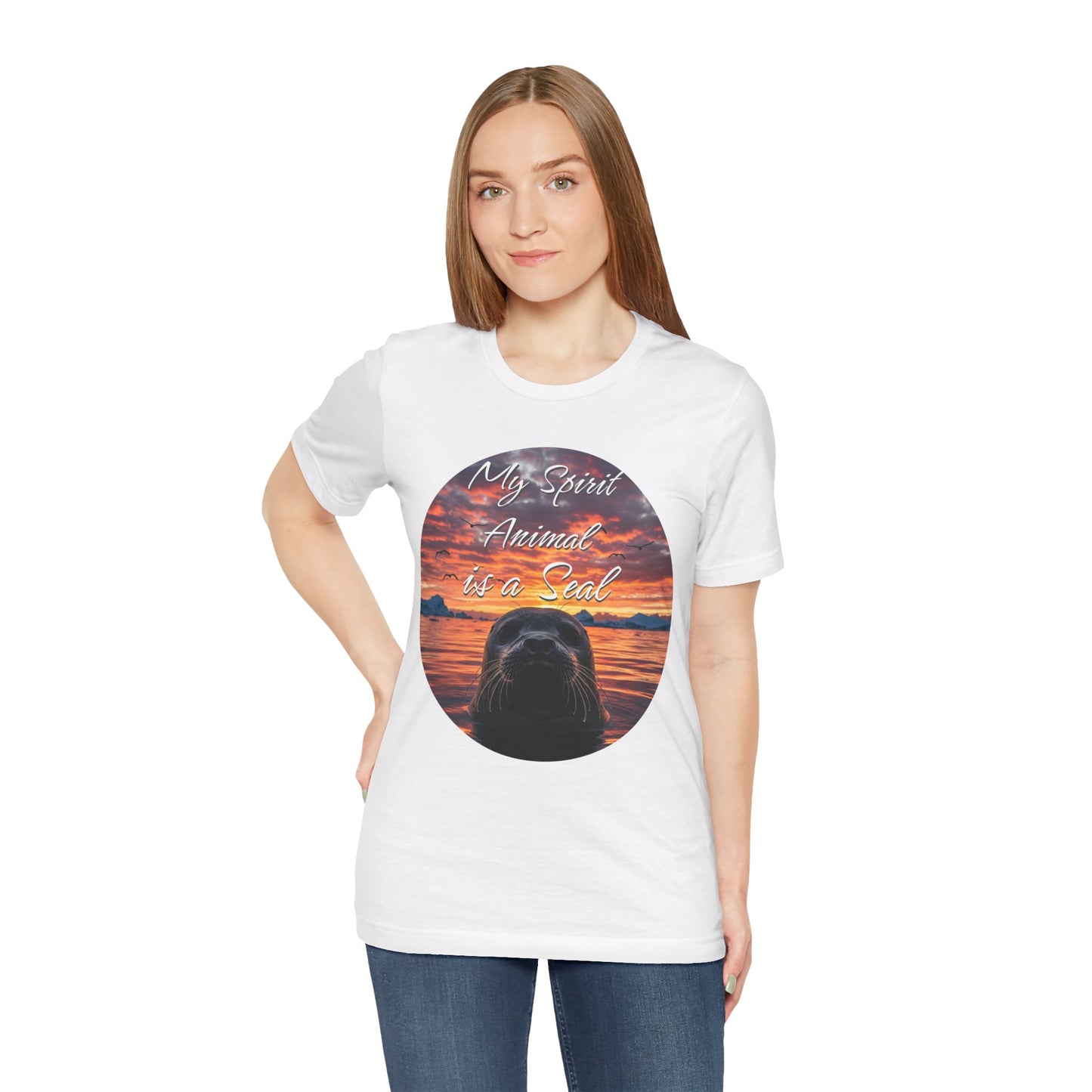 Seal Spirit Animal Ocean Wildlife Unisex Tee, My Spirit Animal is a Seal Shirt, Seal Lover Gift, Ocean Adventure Tee, Sea Animal Tee, Seal