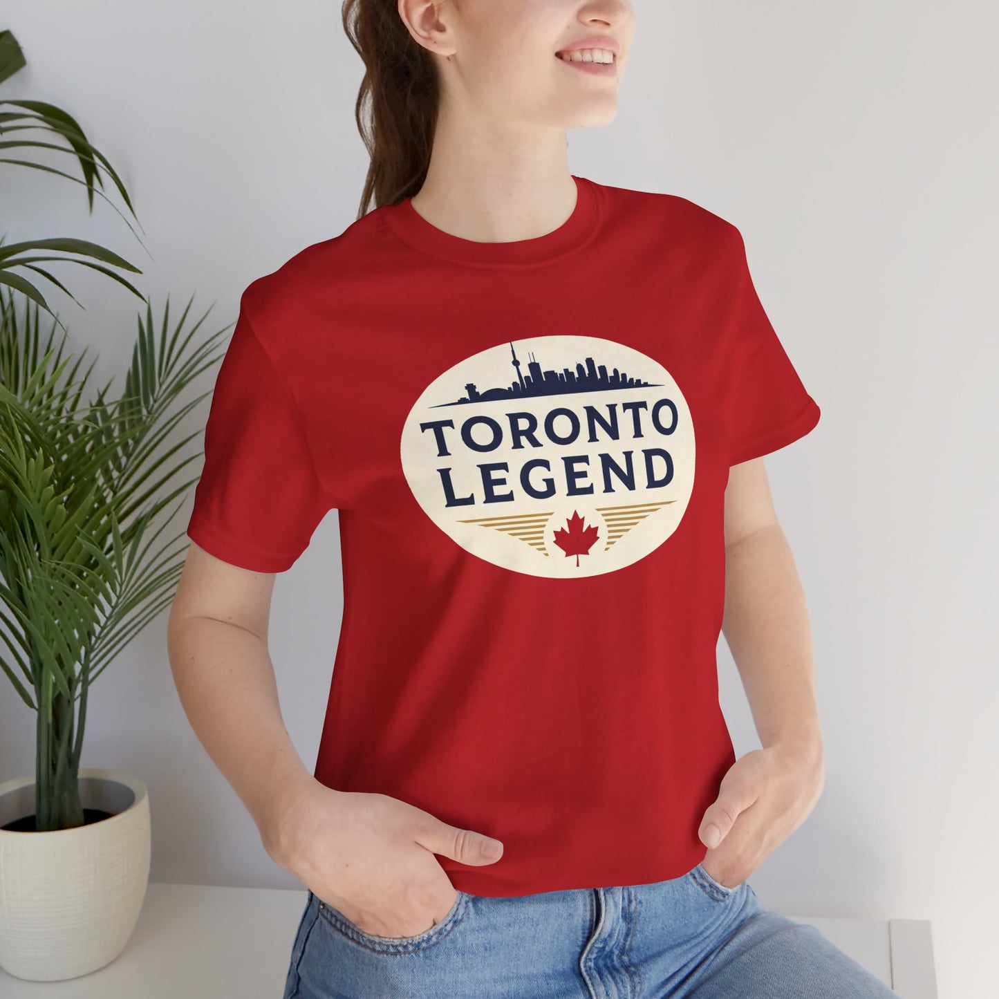 Toronto Legend Unisex Jersey Short Sleeve Tee, Toronto T-Shirt, Travel Shirt, Canada Souvenir, Gift for Travelers, Casual Wear