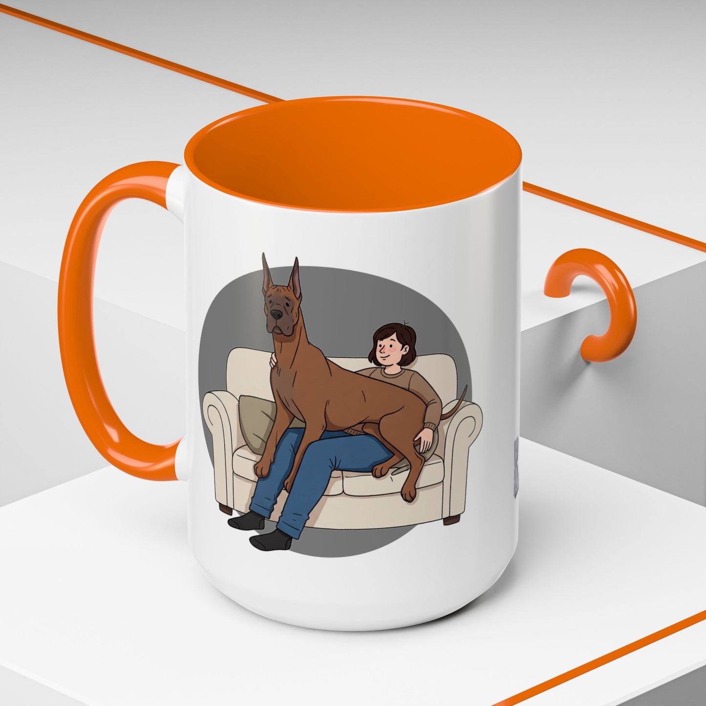 Great Dane Lap Dog Coffee Mug - Funny Pet Lover Gift - Schmartypants