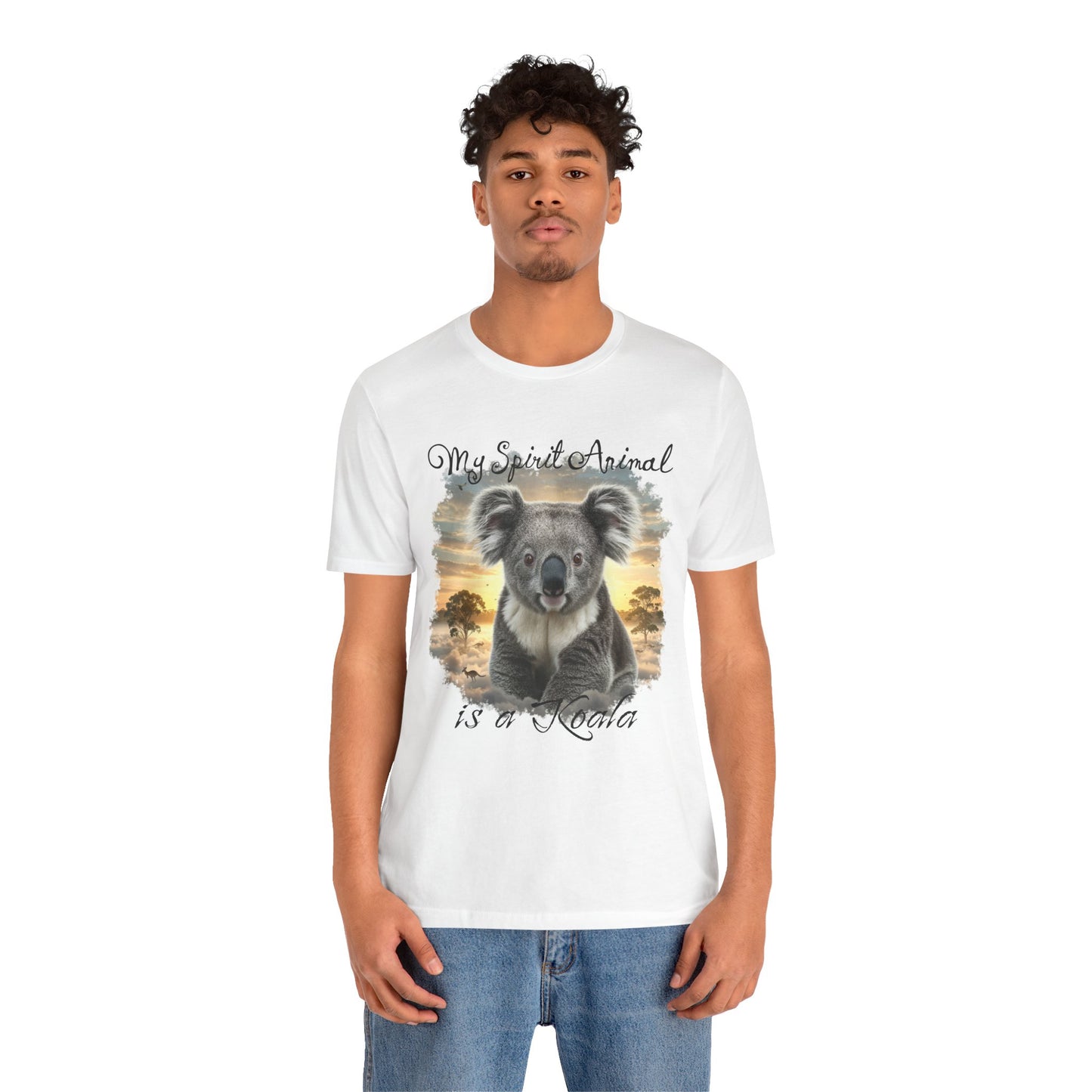 'My Spirit Animal is a Koala' Unisex Jersey Tee - Nature Lover's Gift - Beautiful Aussie Shirt - Schmartypants