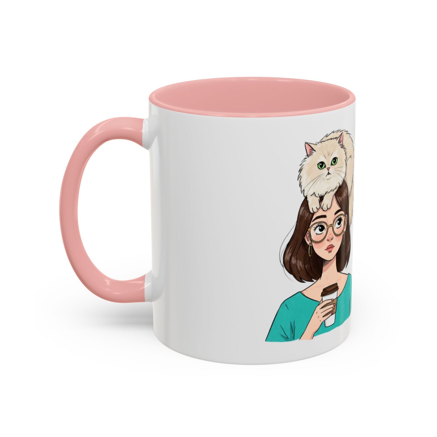Adopted by a Cat Accent Coffee Mug - Perfect Gift for Cat Lovers - Funny Cat - Feline Humor - Schmartypants
