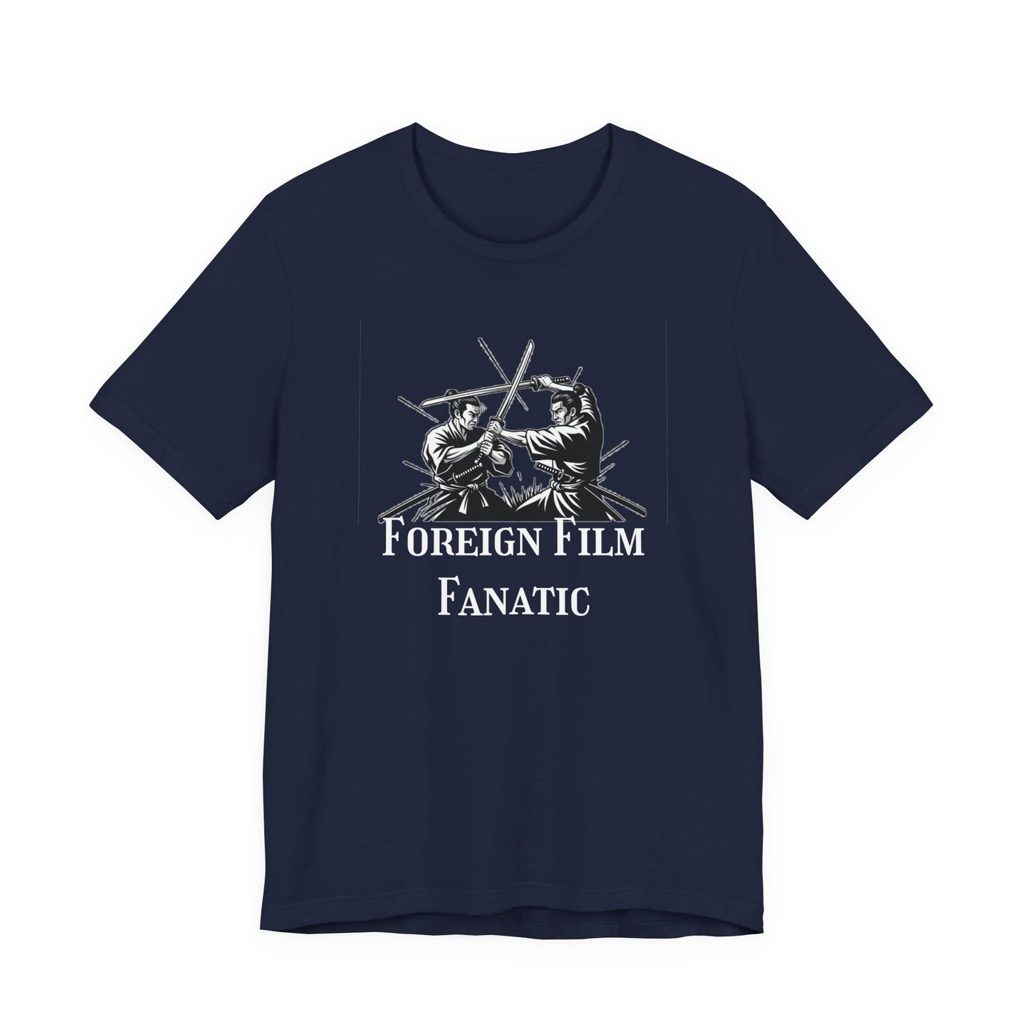 Foreign Film Fanatic Unisex Tee, Cool Graphic Shirt for Movie Lovers, Perfect Gift for Film Buffs, Stylish Casual Wear, Movie Night Tee