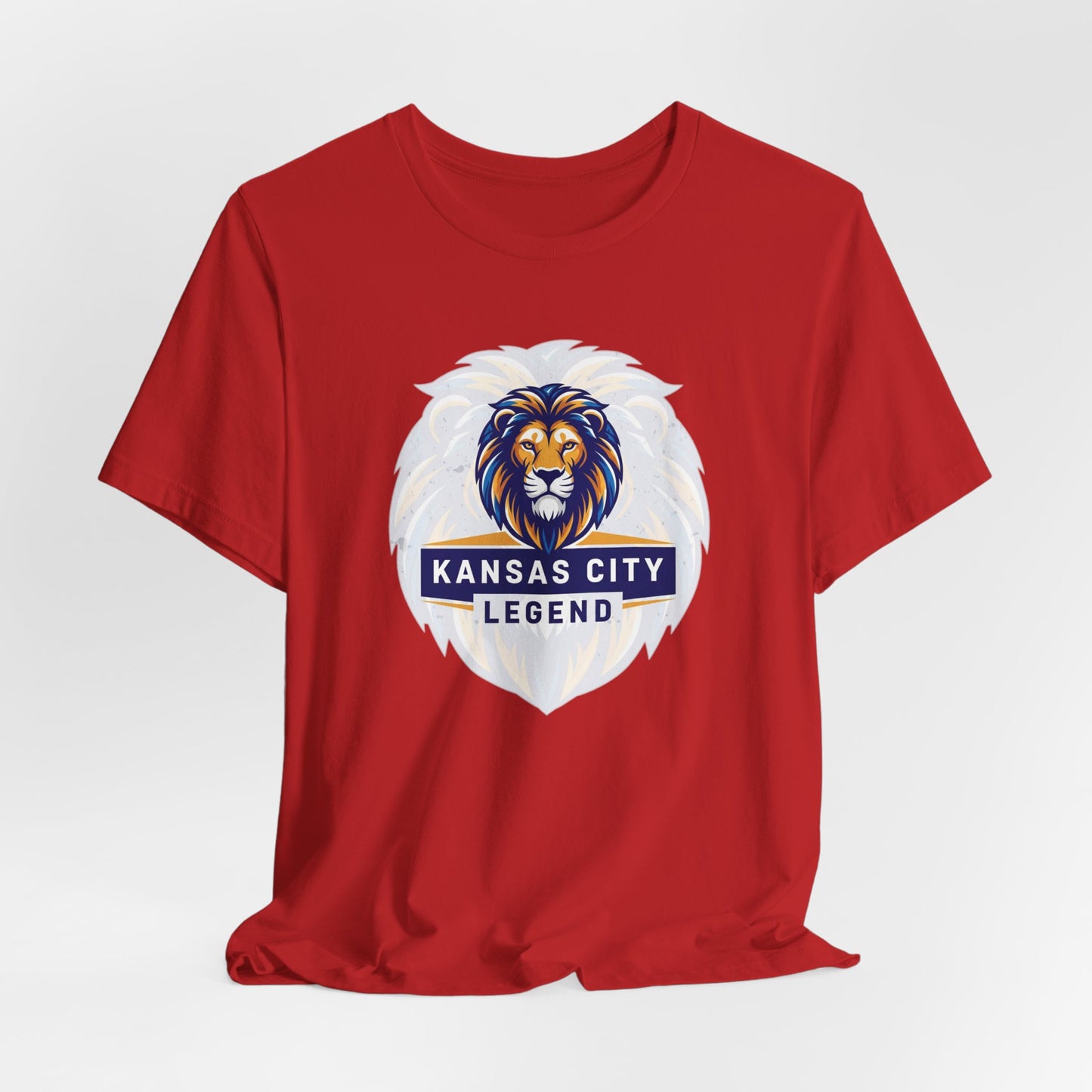 Kansas City Legend Lion Tee - Unisex Jersey T-shirt, Gift for Sports Fans, Casual Wear, Team Spirit, Birthday Present