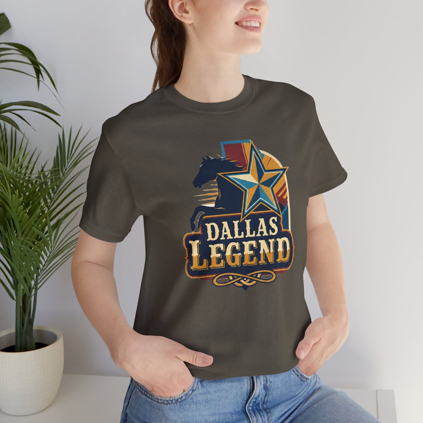 Dallas Legend Unisex Jersey Tee - Casual Style, Gift for Sports Fans, Comfort Wear, Game Day Apparel, Unique Shirt Design