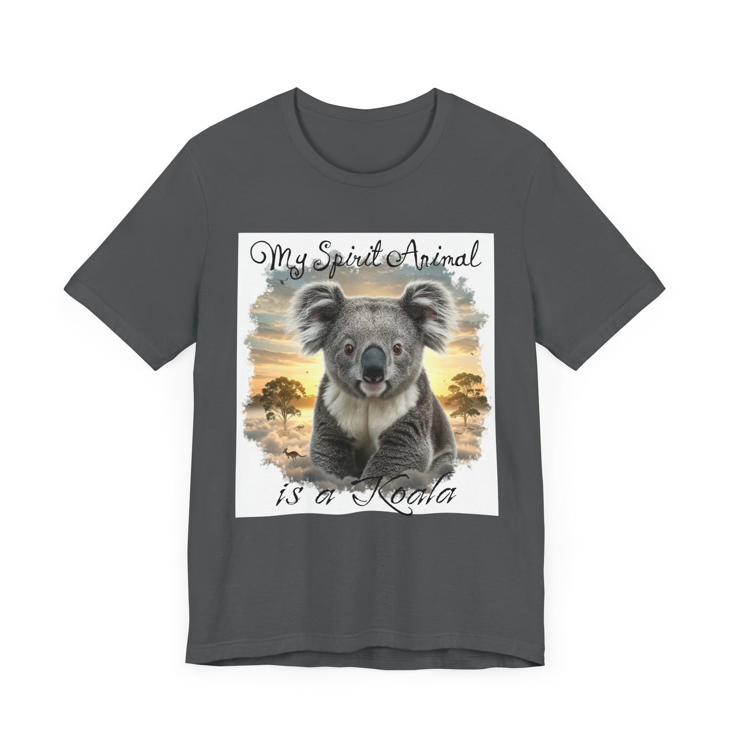 'My Spirit Animal is a Koala' Unisex Jersey Tee - Nature Lover's Gift - Beautiful Aussie Shirt - Schmartypants