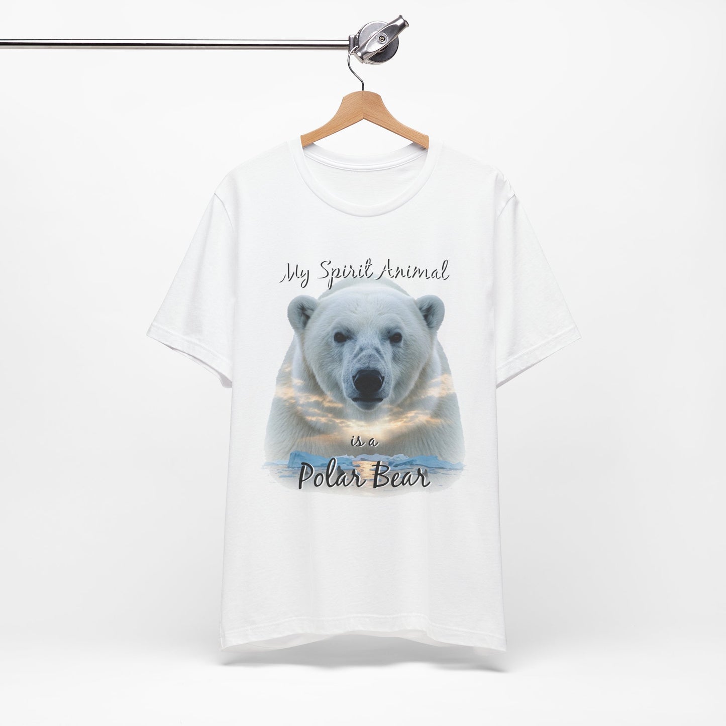 Polar Bear Tee, My Spirit Animal, Wildlife Lover Gift, Alaskan Traveler Shirt, Nature Enthusiast Top, Arctic Wildlife Apparel