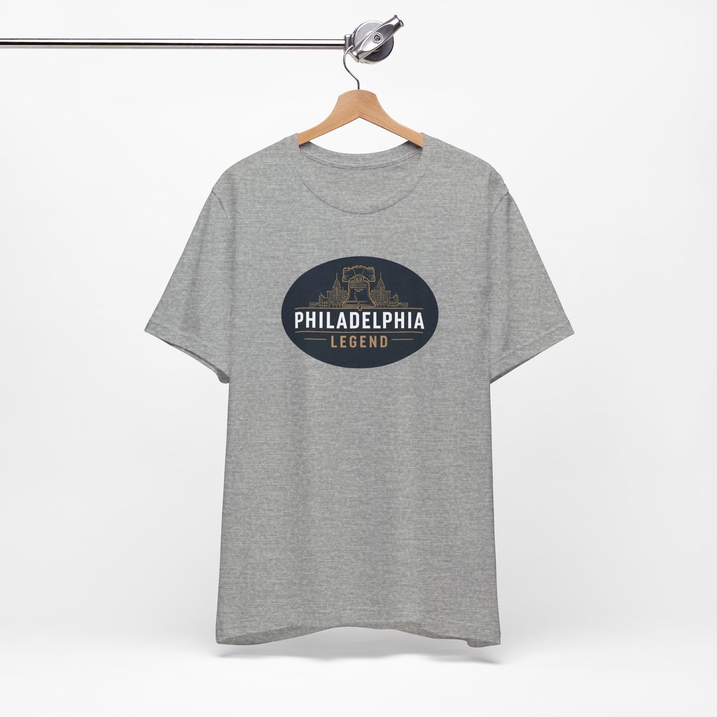 Philadelphia Legend Unisex Jersey Short Sleeve Tee | Casual Fashion, Gift for Sports Fans, Birthday Present, Summer Wear, Philly Souvenir Tee