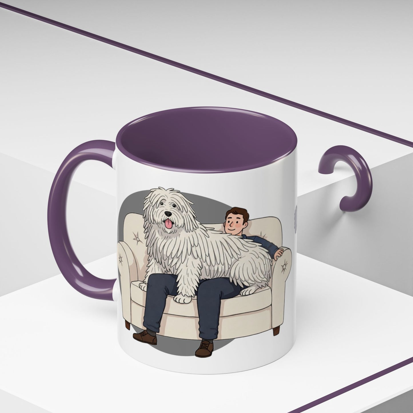Komondor Lap Dog Coffee Mug - Funny Animal Lover Gift - Schmartypants