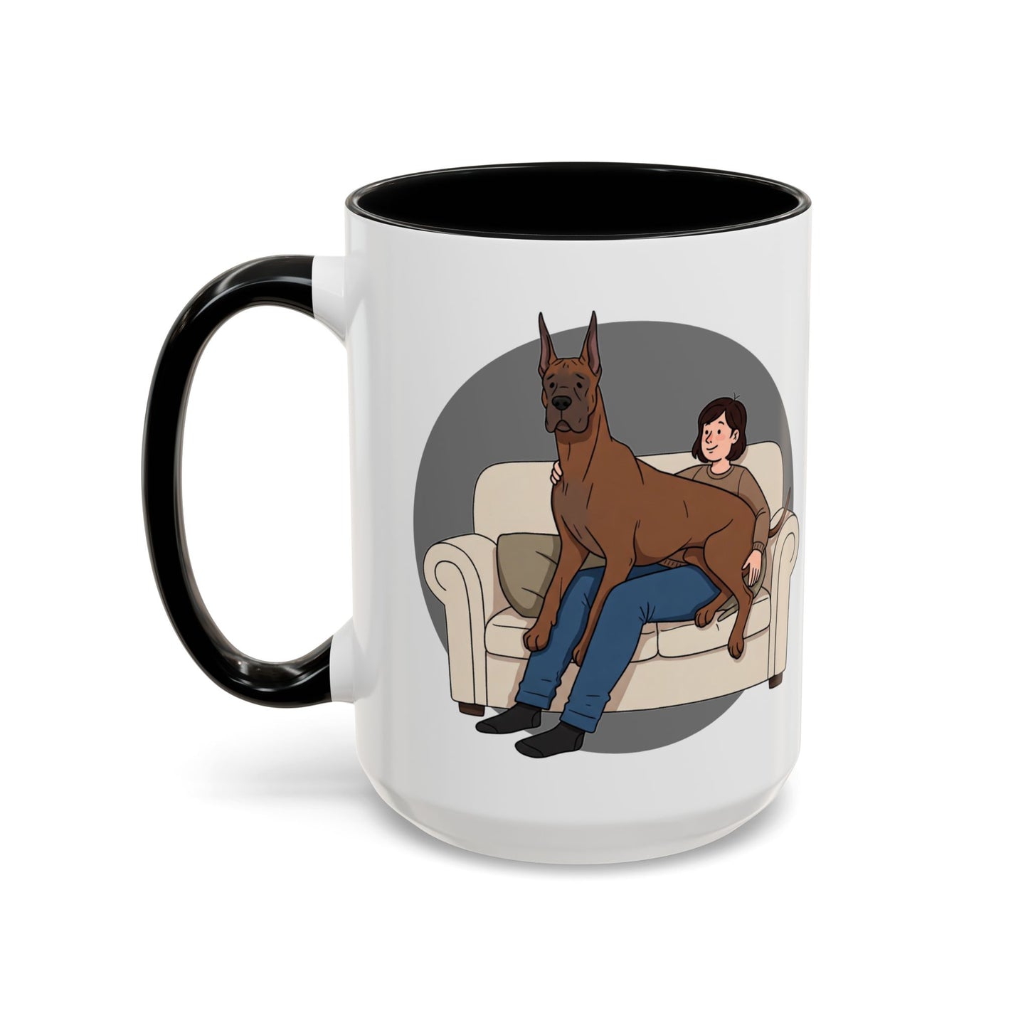 Great Dane Lap Dog Coffee Mug - Funny Pet Lover Gift - Schmartypants