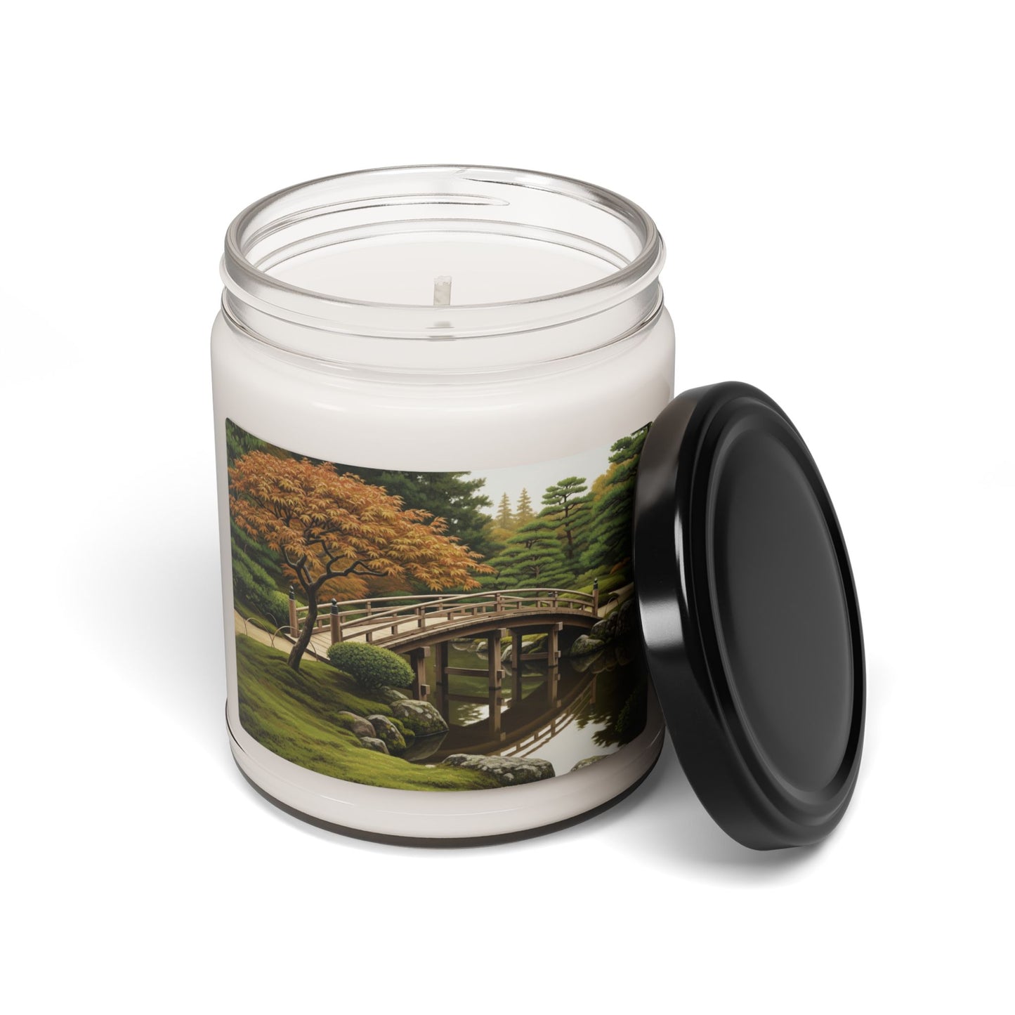 Soy Candle, Meditation Candle, Japanese Garden Decor, Relaxing Candle, Pretty Gift, 9oz Candle