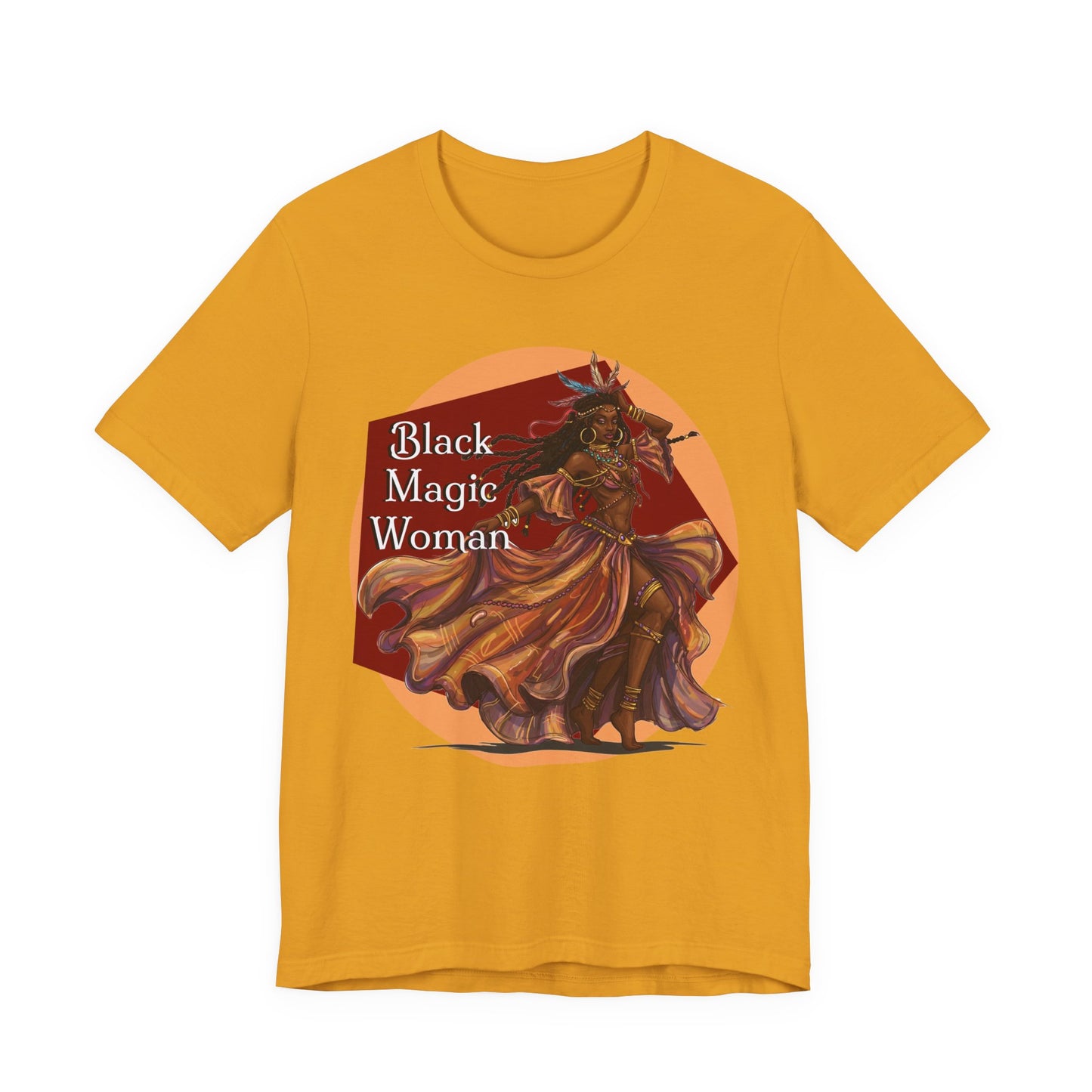 'Black Magic Woman' Tee, Witchy Apparel, Boho T-Shirt, Festival Outfit, Classic Rock Fans, Santana, Fleetwood Mac - Schmartypants