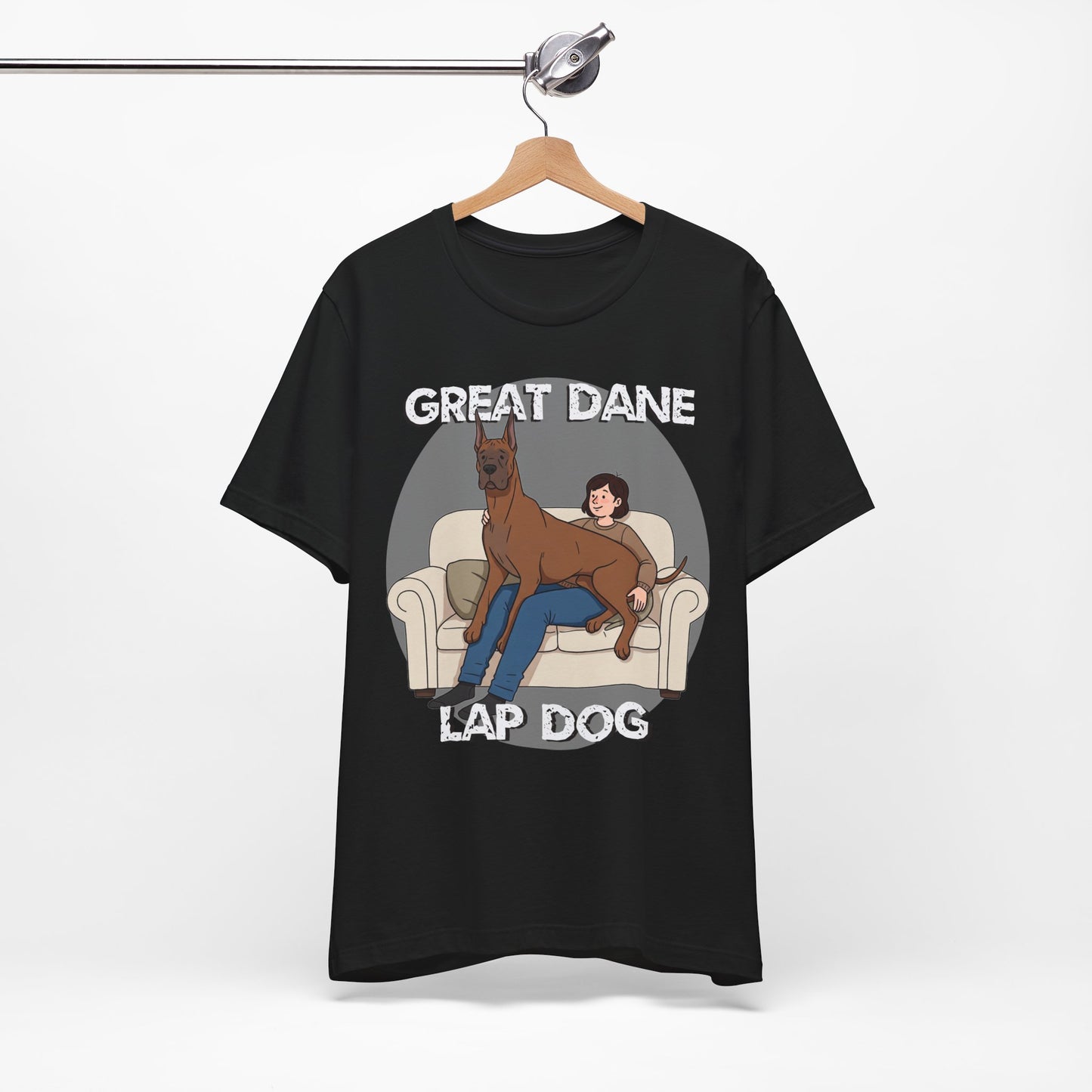 Great Dane Lap Dog Unisex Jersey Tee - Funny Perfect Gift for Dog Lovers - Schmartypants