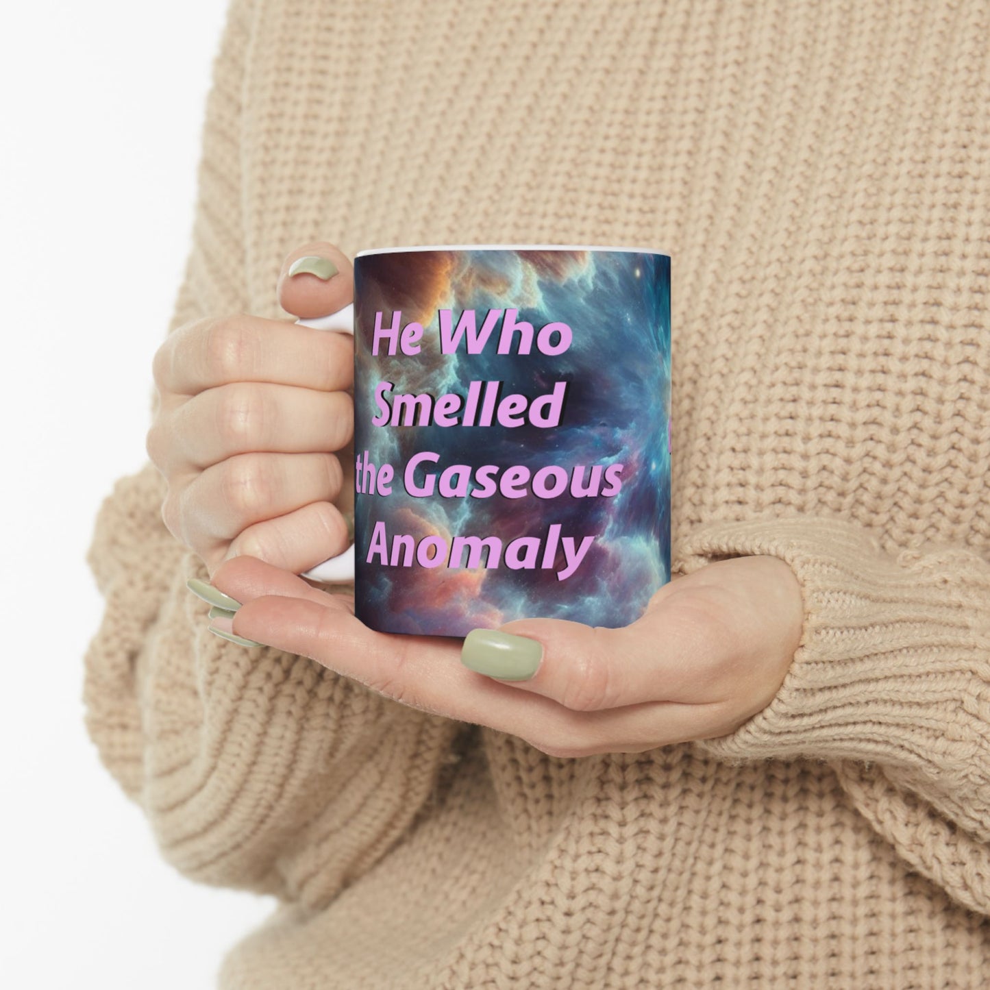 HIlarious Cosmic Ceramic Mug - Galaxy Design for Trekkies and Sci-Fi Fans - Schmartypants