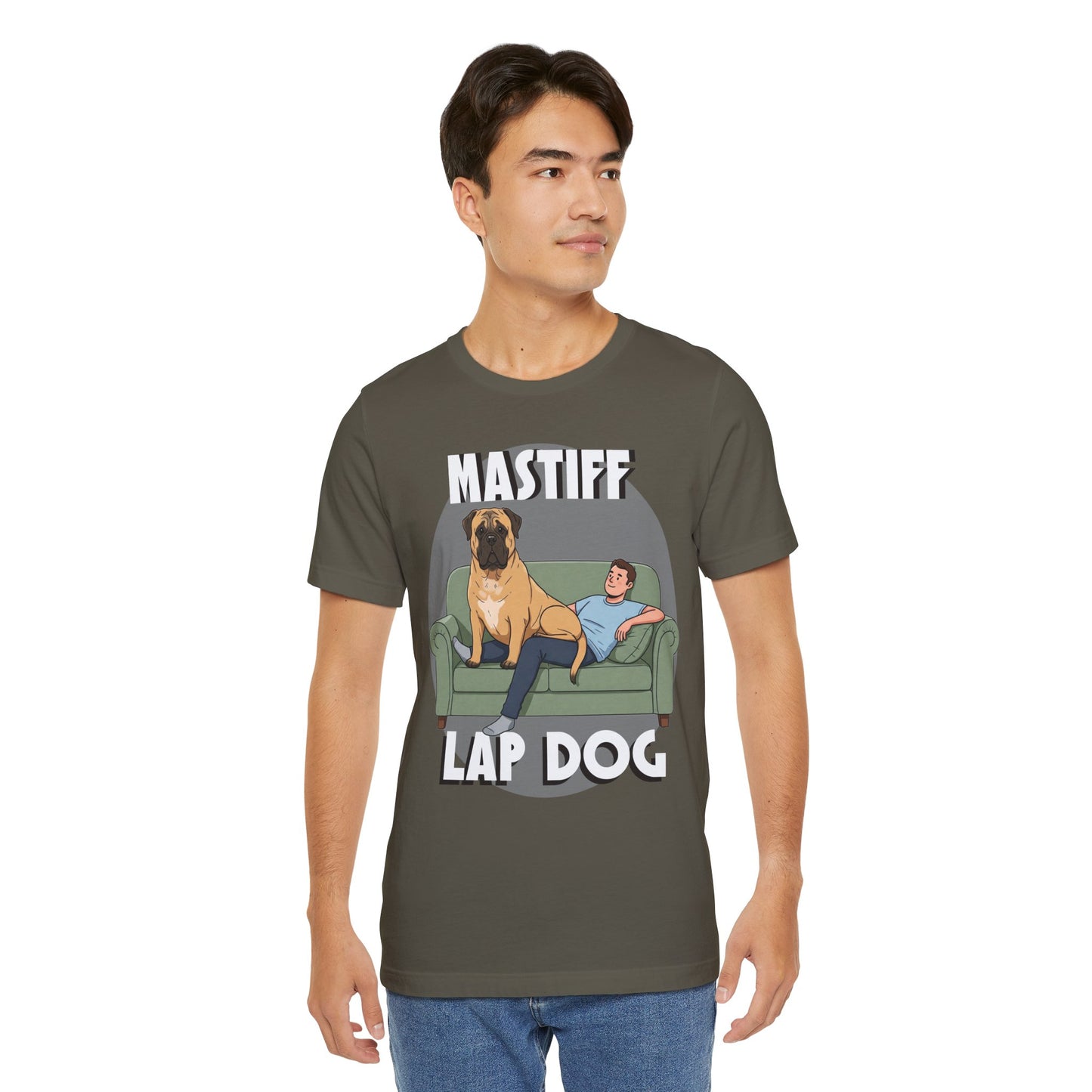 Mastiff Lap Dog Tee | Funny Dog Lover Shirt, Pet Owner Gift, Casual Wear, Birthday Present, Animal Lover Apparel - Schmartypants