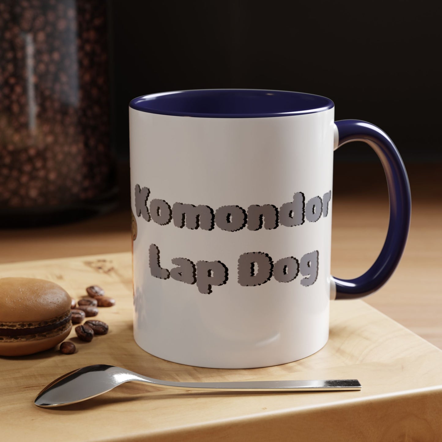 Komondor Lap Dog Coffee Mug - Funny Pet Lovers Gift - 11oz & 15oz - Schmartypants