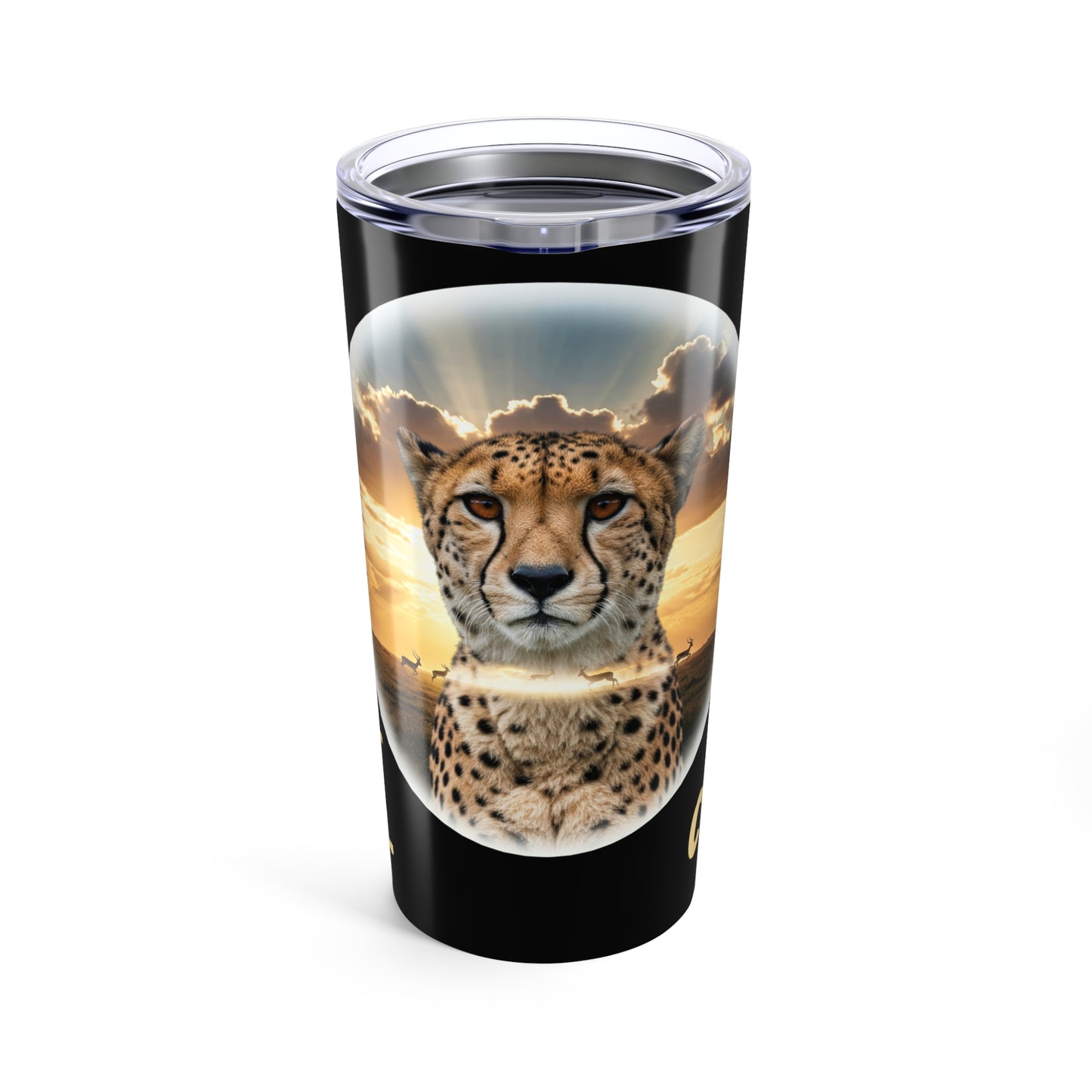 Cheetah Spirit Animal Tumbler 20oz - Inspiring Travel Mug for Animal Lovers - Schmartypants