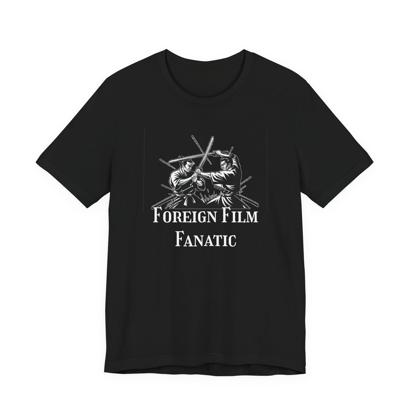 Foreign Film Fanatic Unisex Tee, Cool Graphic Shirt for Movie Lovers, Perfect Gift for Film Buffs, Stylish Casual Wear, Movie Night Tee