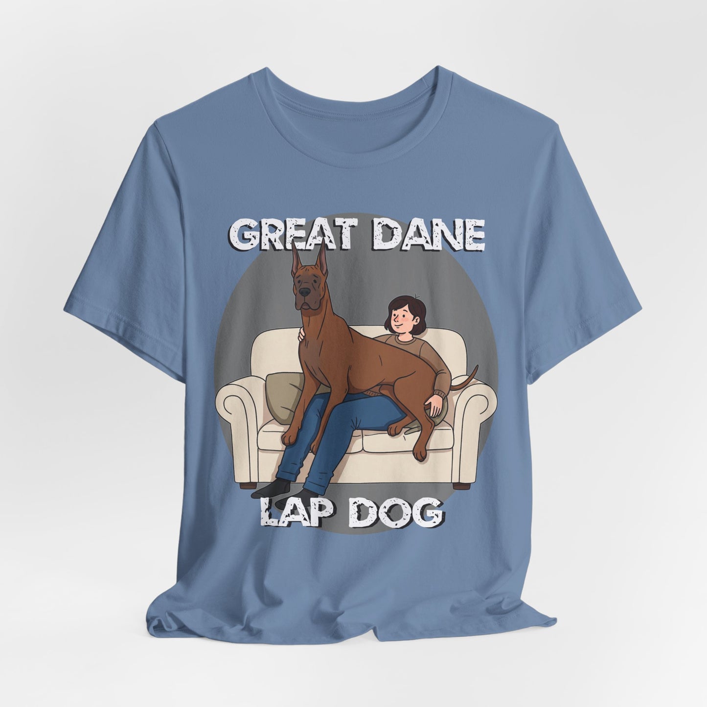 Great Dane Lap Dog Unisex Jersey Tee - Funny Perfect Gift for Dog Lovers - Schmartypants