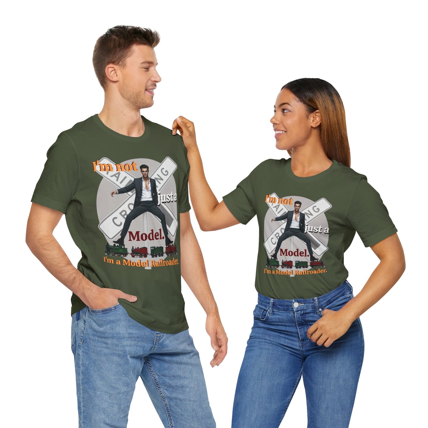 Funny Model Railroader Tee - Perfect Gift for Train Enthusiasts - Schmartypants