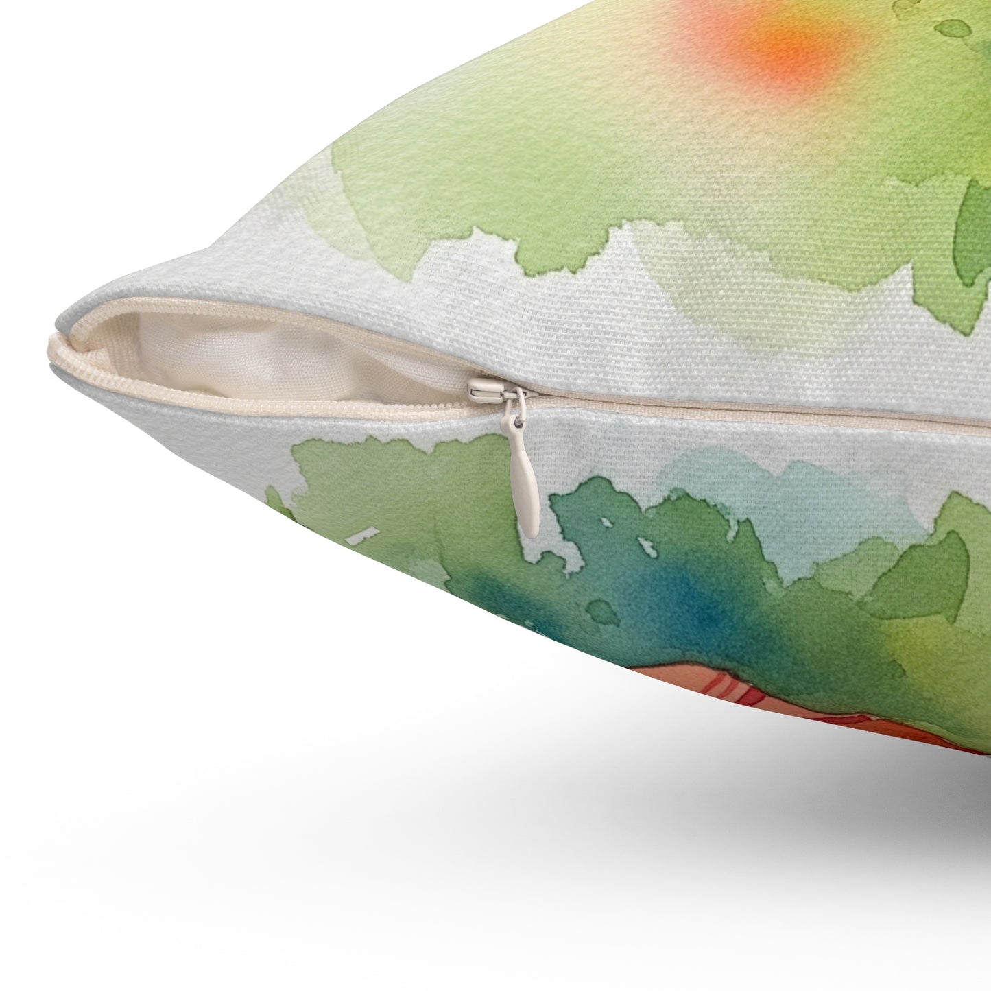 Vibrant Hummingbird Pillow - Floral Decor, Home Accent, Gift for Nature Lovers, Botanical Art, Spring Decor