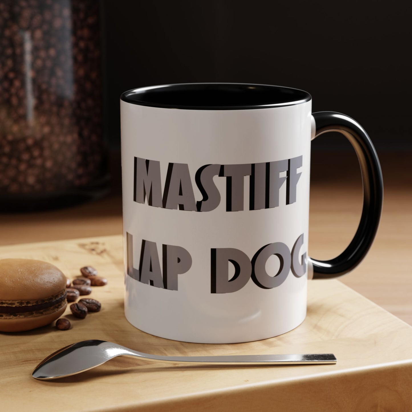 Mastiff Lap Dog Accent Coffee Mug - Perfect Funny Gift for Dog Lovers, Mastiff Breeders - Schmartypants