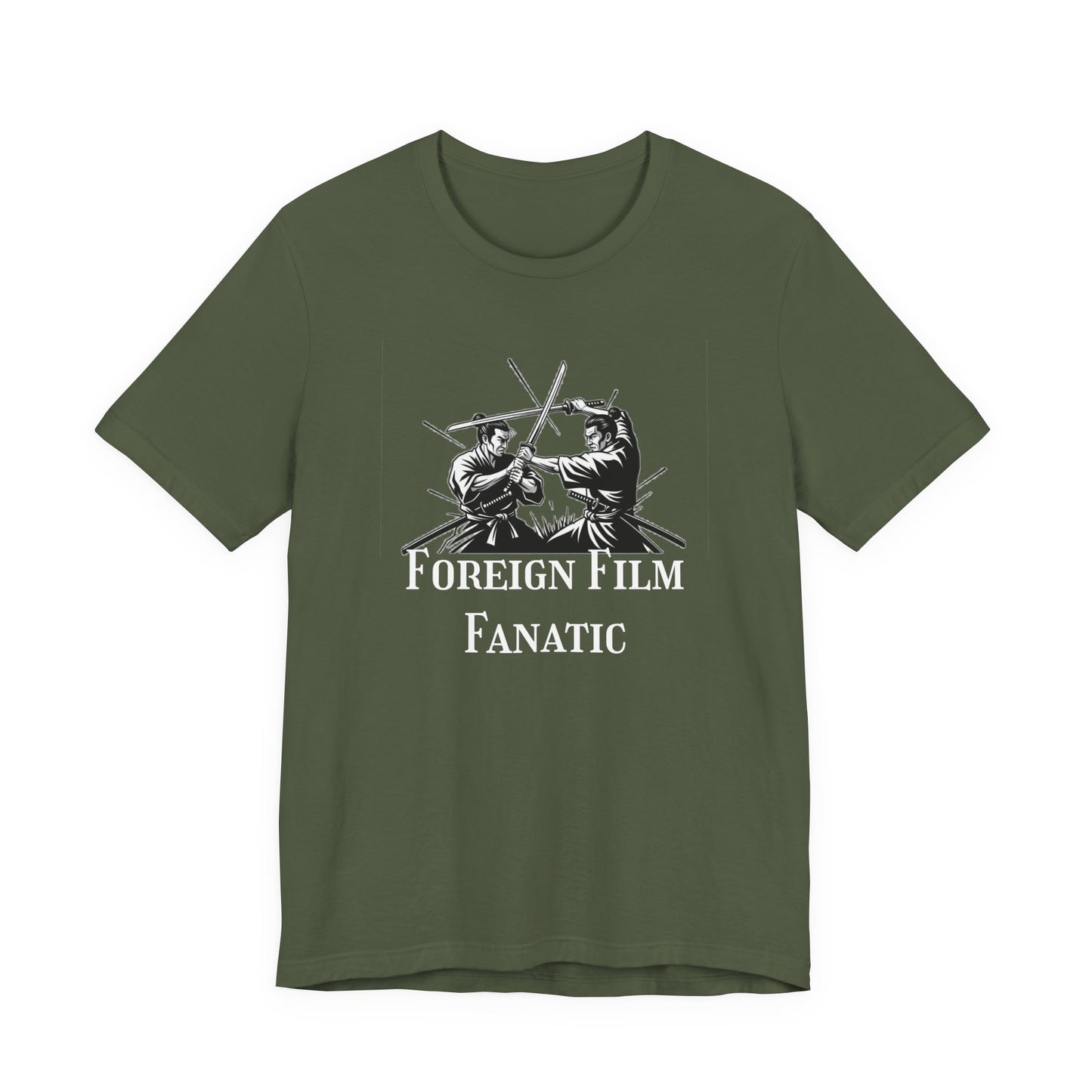 Foreign Film Fanatic Unisex Tee, Cool Graphic Shirt for Movie Lovers, Perfect Gift for Film Buffs, Stylish Casual Wear, Movie Night Tee