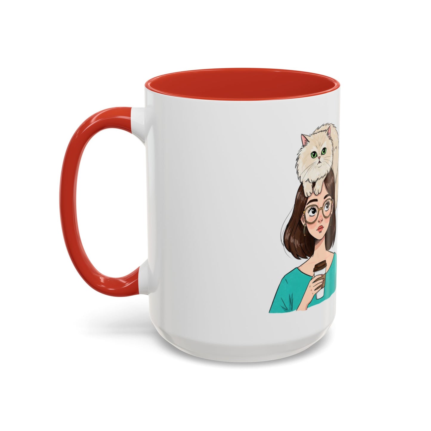 Adopted by a Cat Accent Coffee Mug - Perfect Gift for Cat Lovers - Funny Cat - Feline Humor - Schmartypants